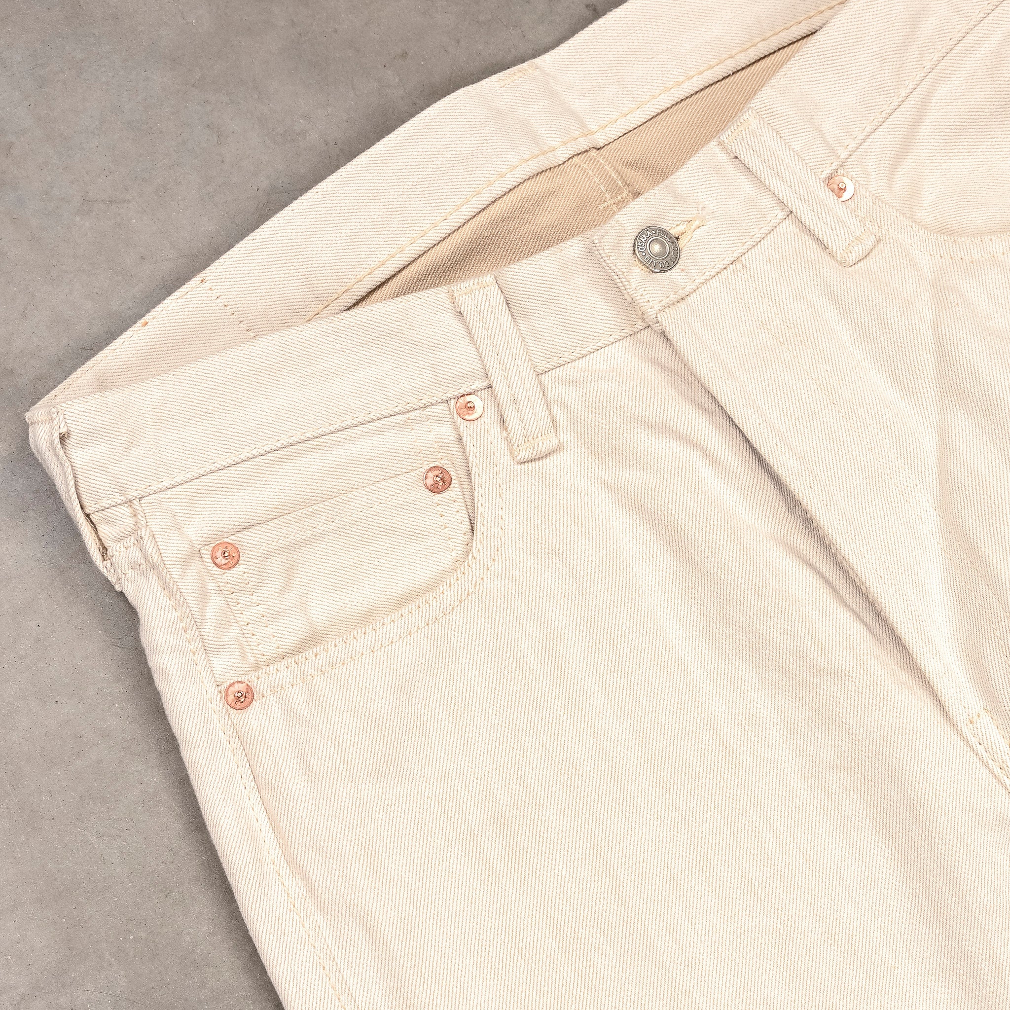 Fullcount 1101KT Straight Twill 14 Oz Ecru