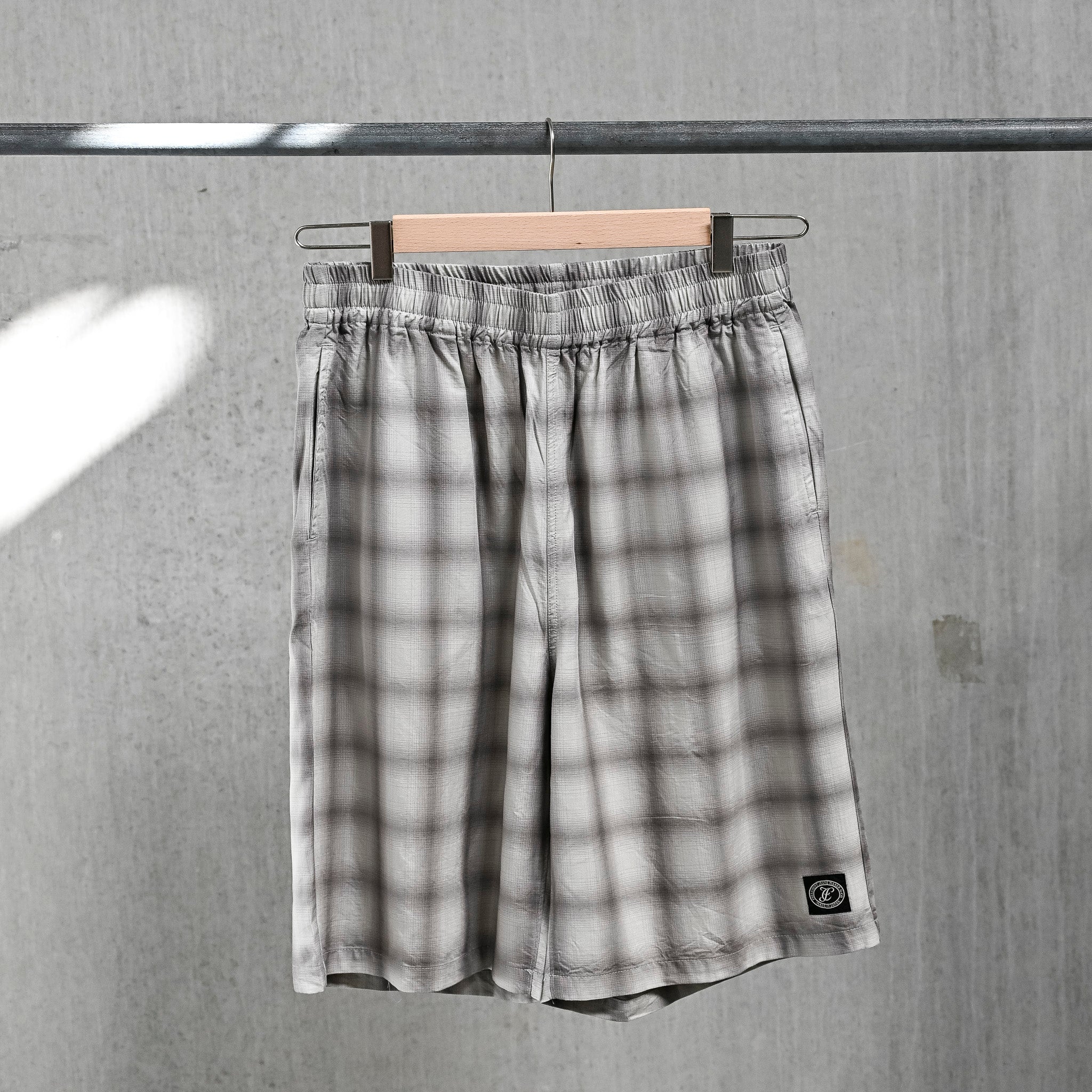 Fullcount 1143-4 Ombre Check Resort Shorts Gray