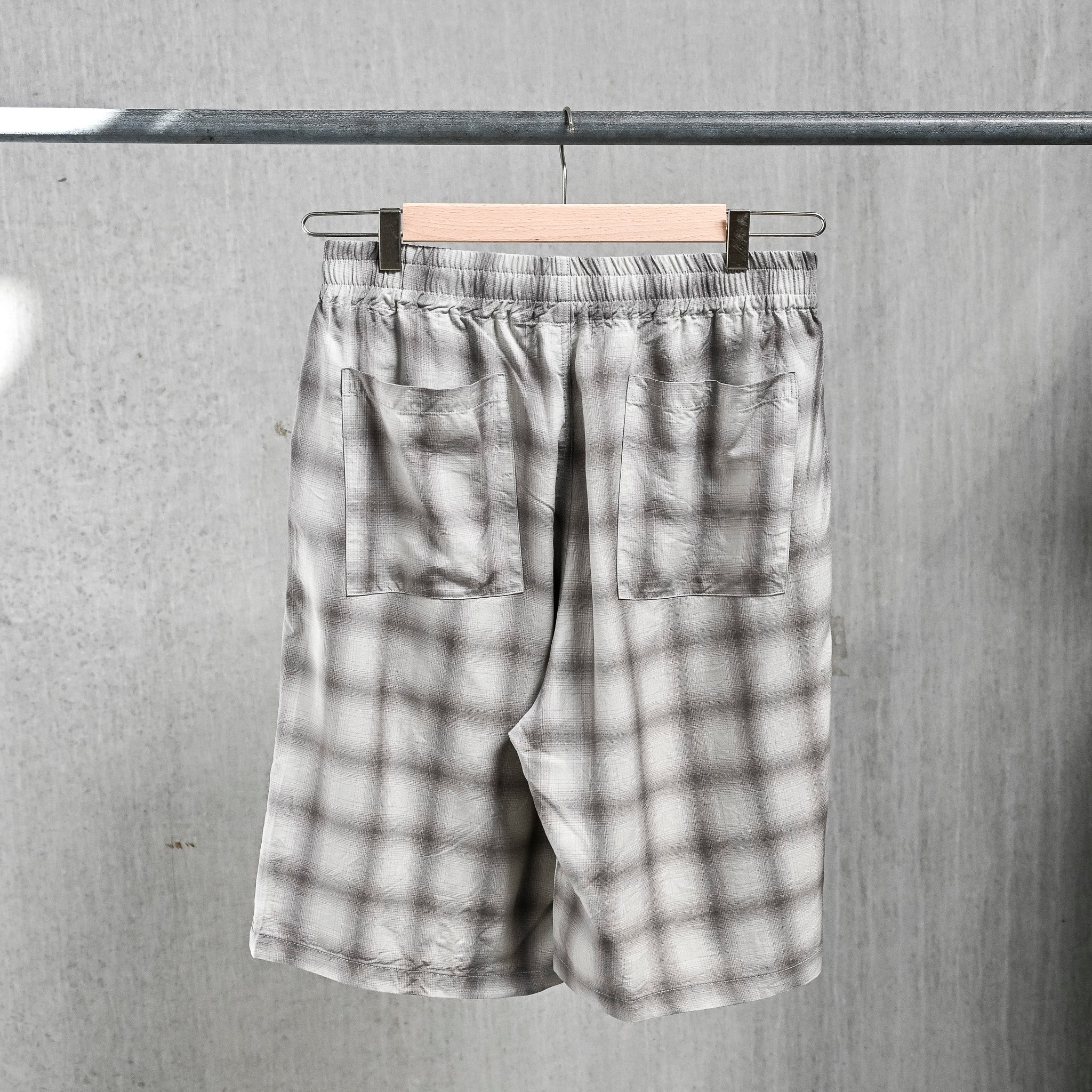 Fullcount 1143-4 Ombre Check Resort Shorts Gray