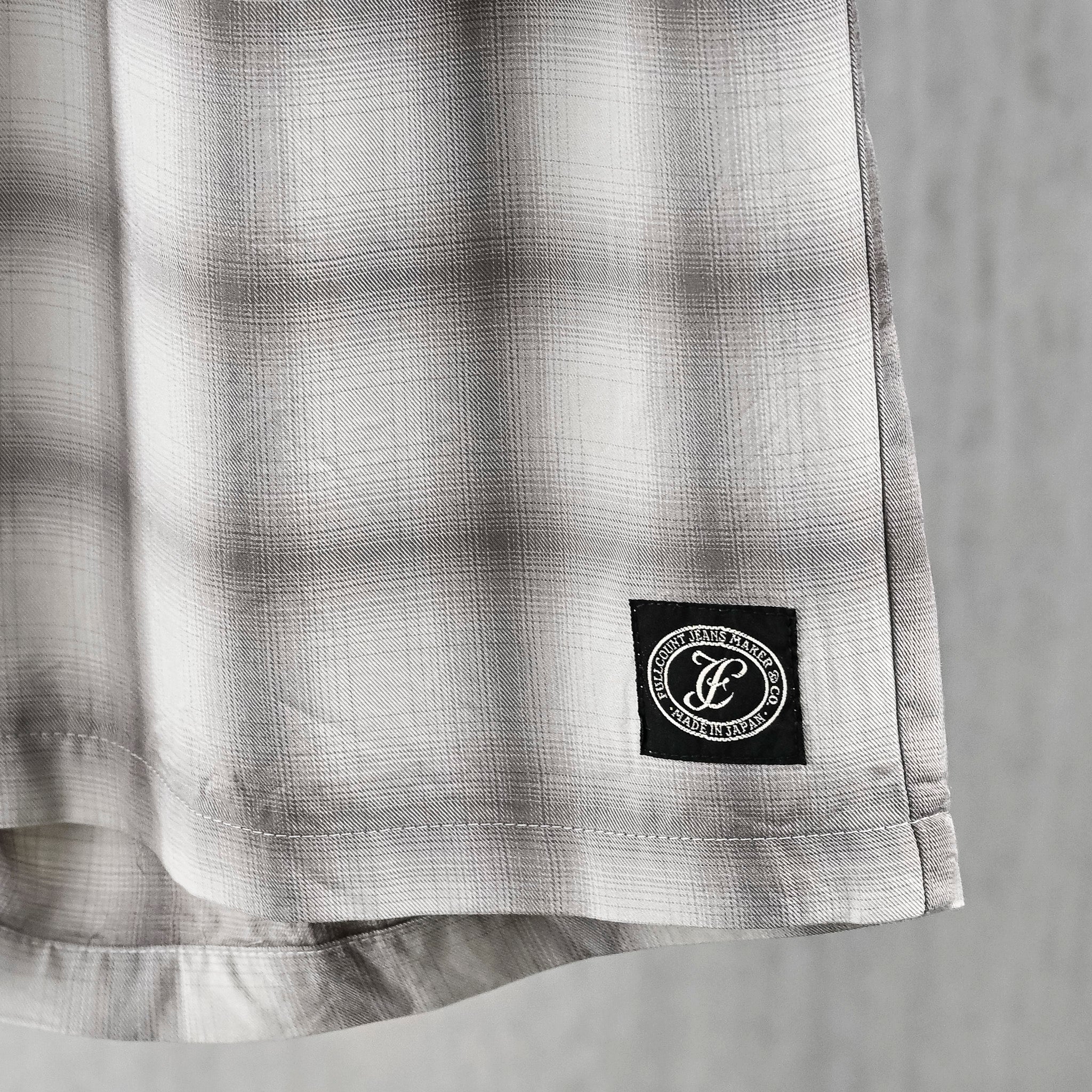 Fullcount 1143-4 Ombre Check Resort Shorts Gray