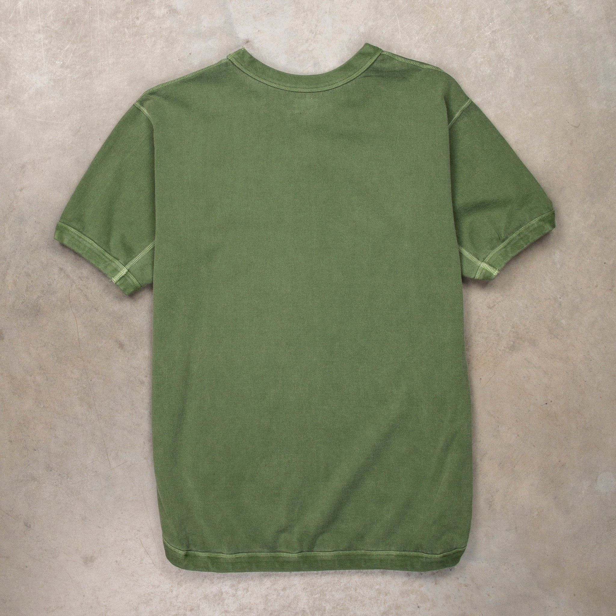 Fullcount 5222 Flat Seam Heavyweight T-shirt Dyed Evergreen