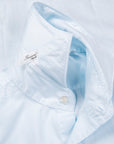 Finamore Gaeta Shirt Sergio Collar Alumo Poplin Celeste