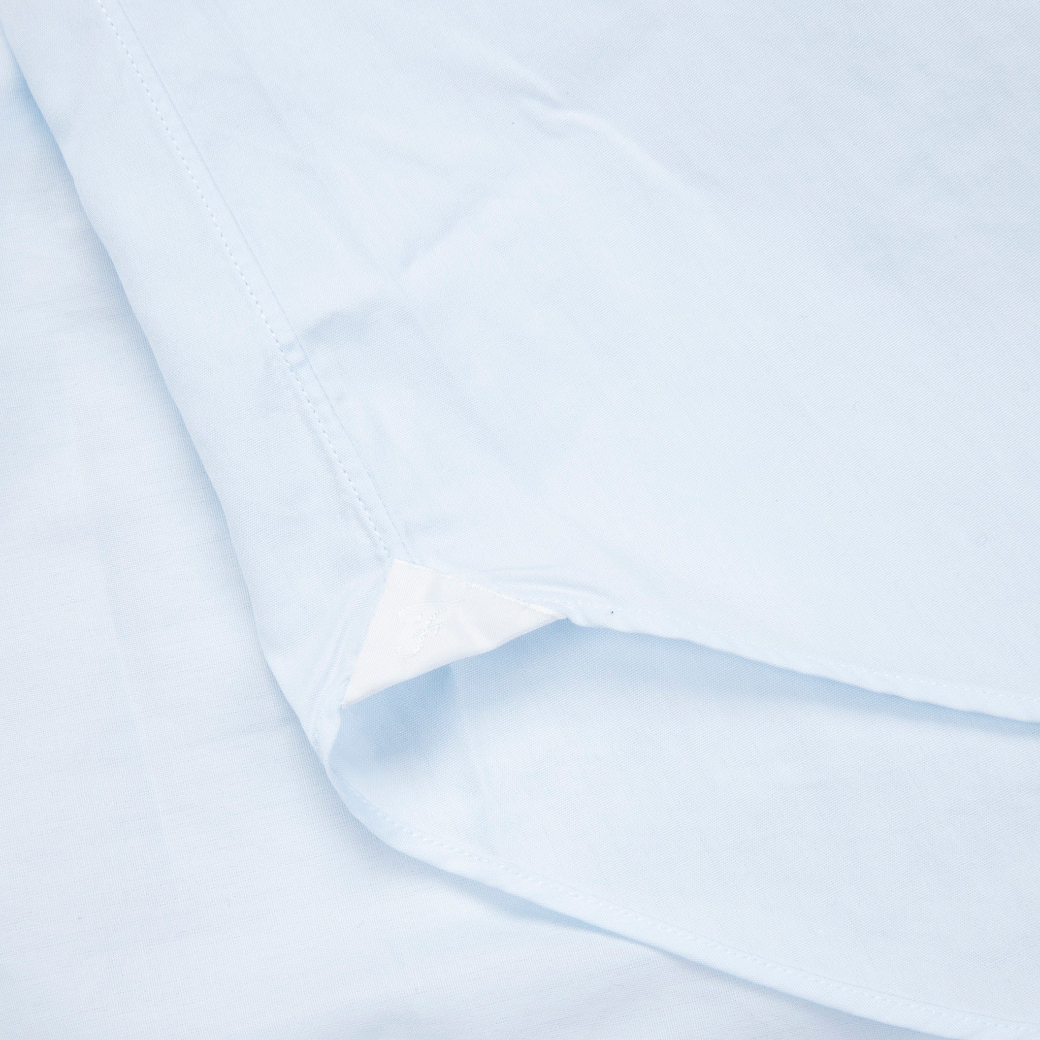 Finamore Gaeta Shirt Sergio Collar Alumo Poplin Celeste