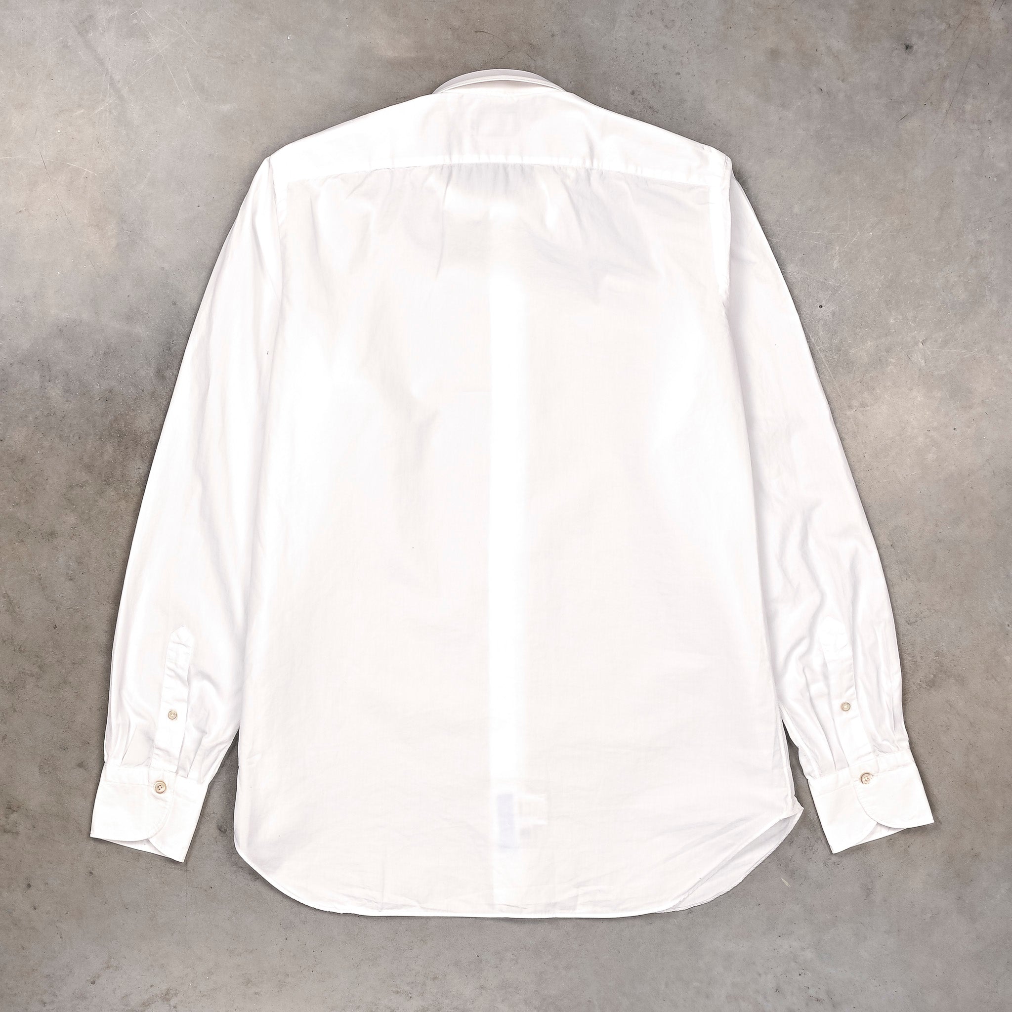 Finamore Gaeta Shirt Lucio Collar Alumo Poplin White