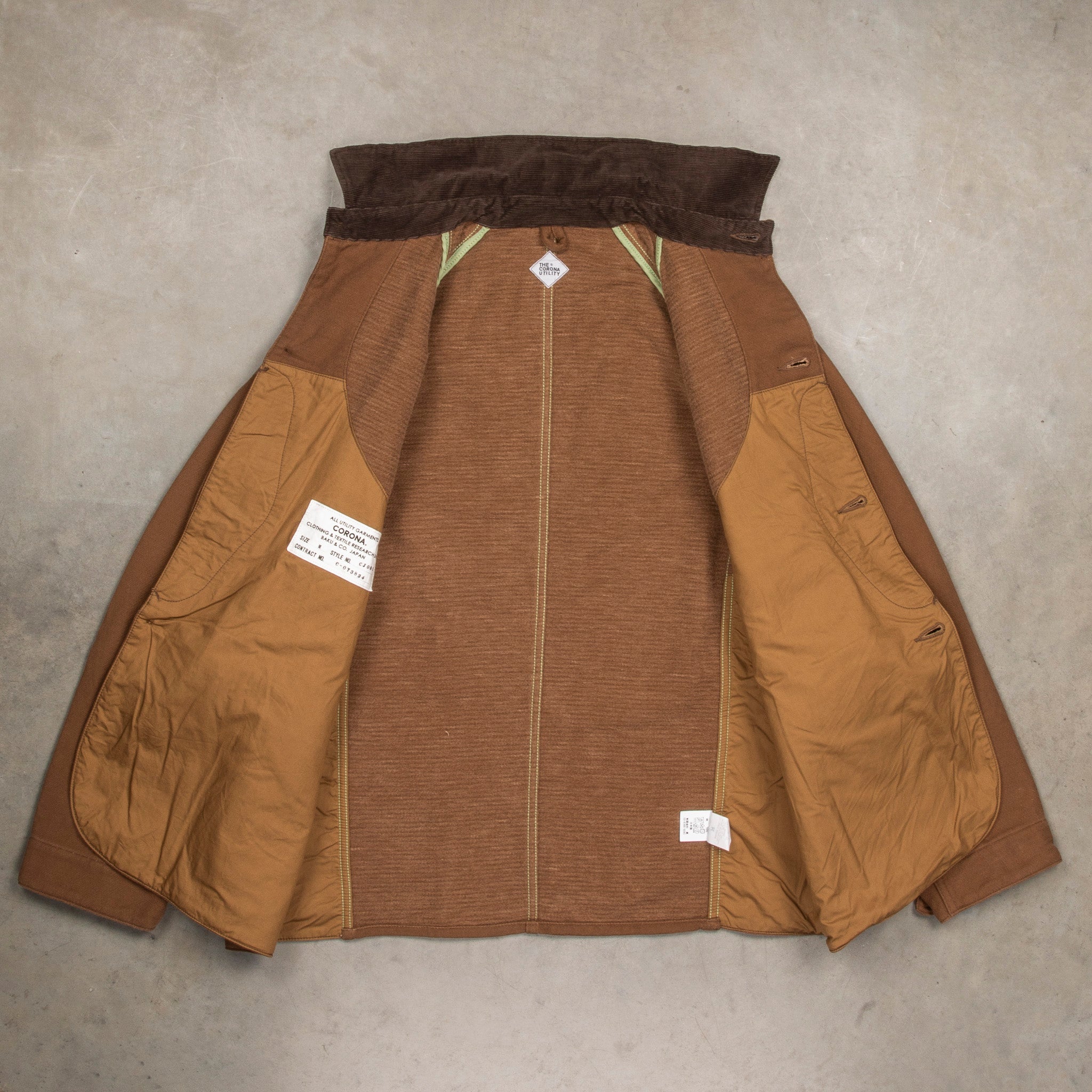 The Corona Utility CJ001 Game Jacket Hunting Dobby Cloth Brown
