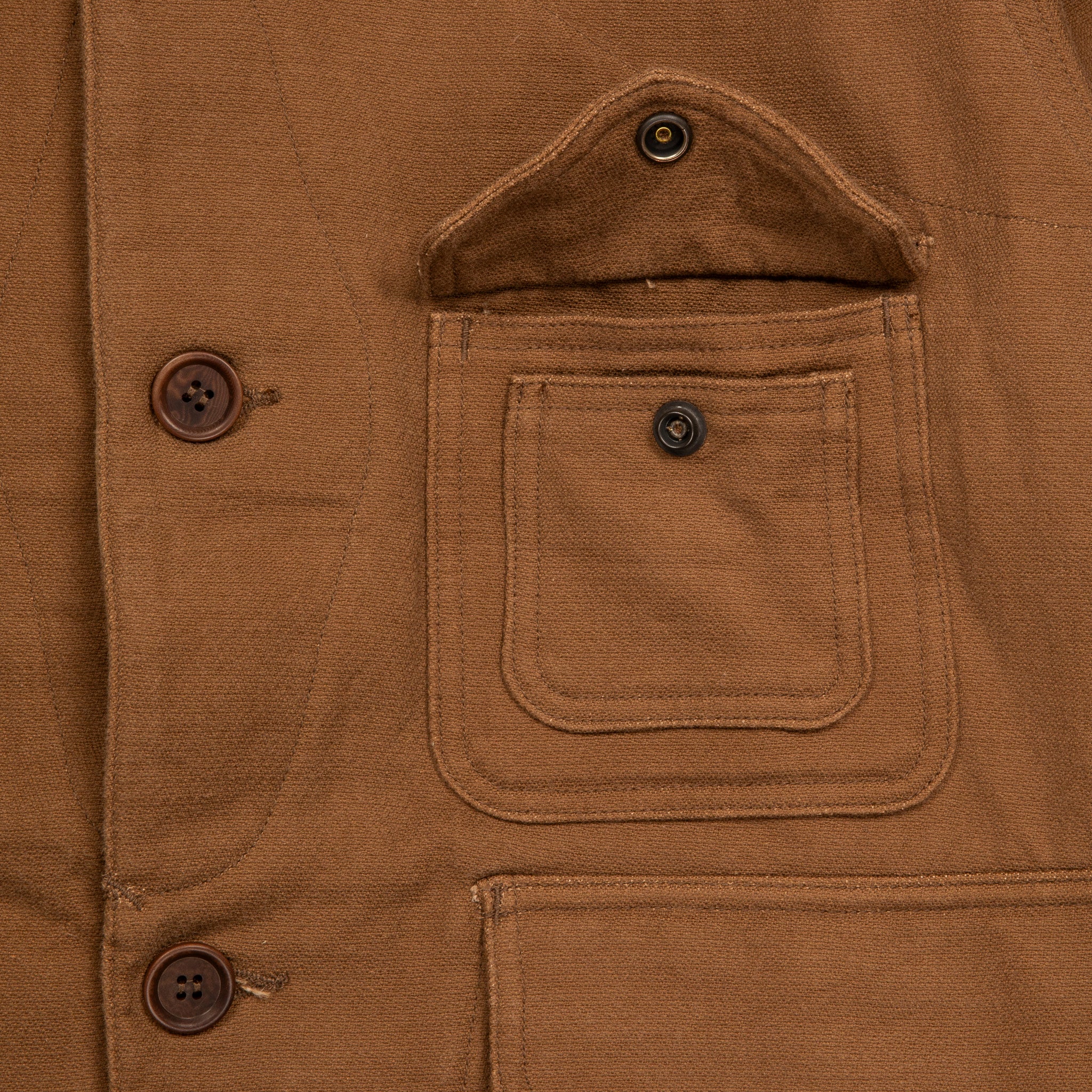 The Corona Utility CJ001 Game Jacket Hunting Dobby Cloth Brown