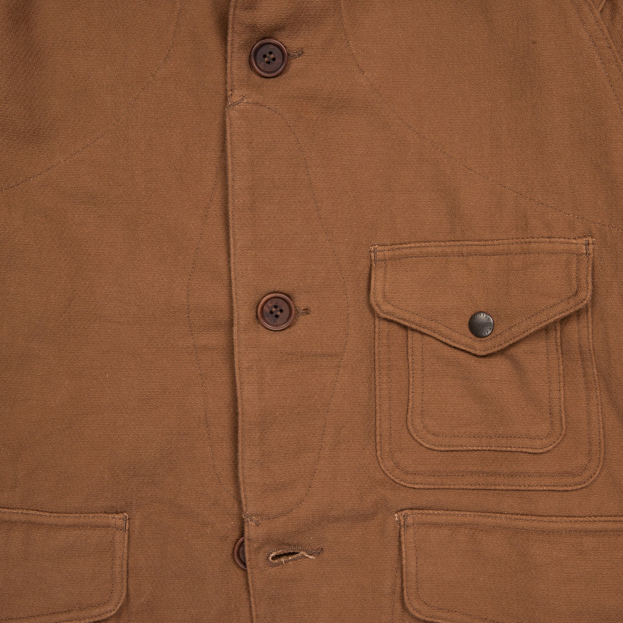 The Corona Utility CJ001 Game Jacket Hunting Dobby Cloth Brown
