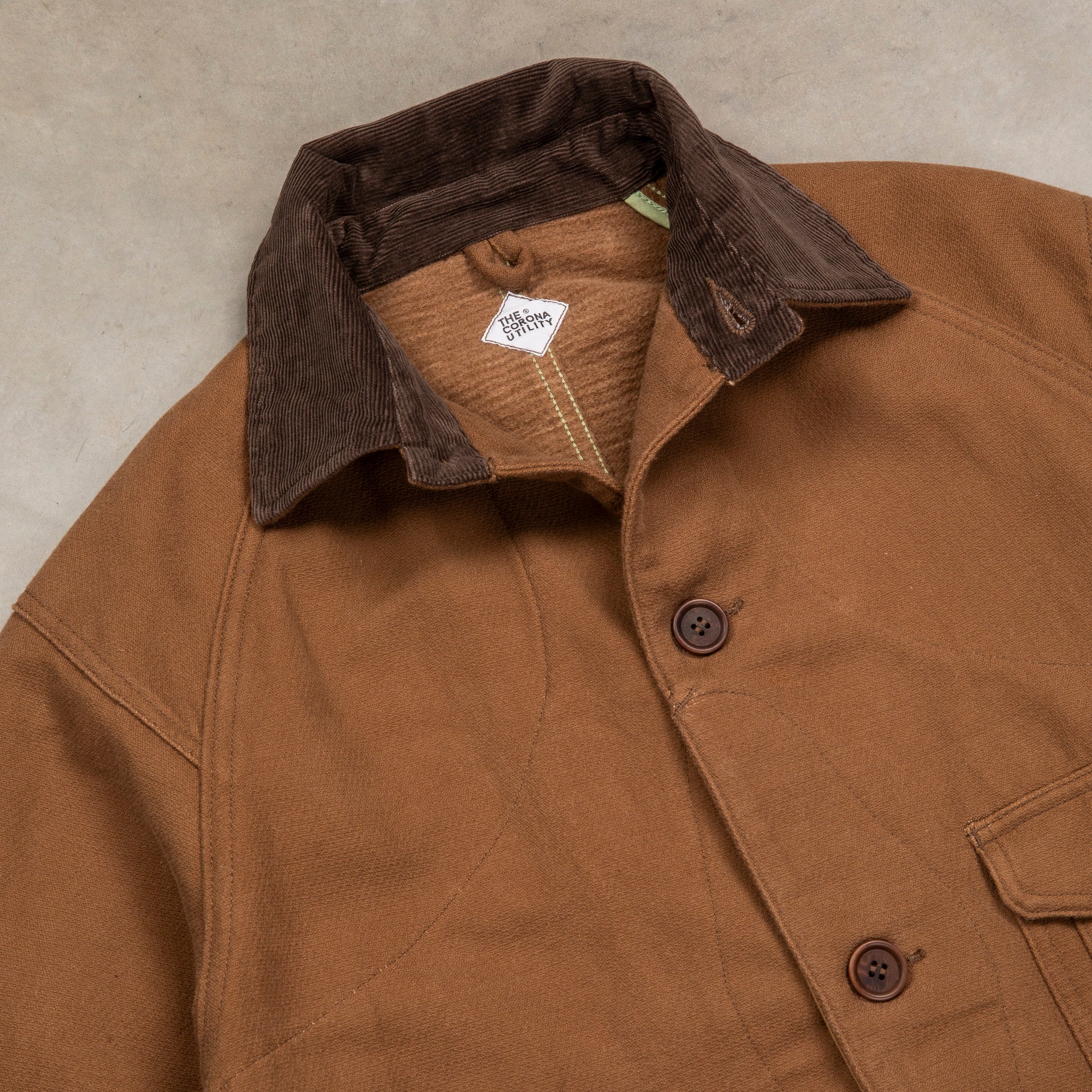 The Corona Utility CJ001 Game Jacket Hunting Dobby Cloth Brown