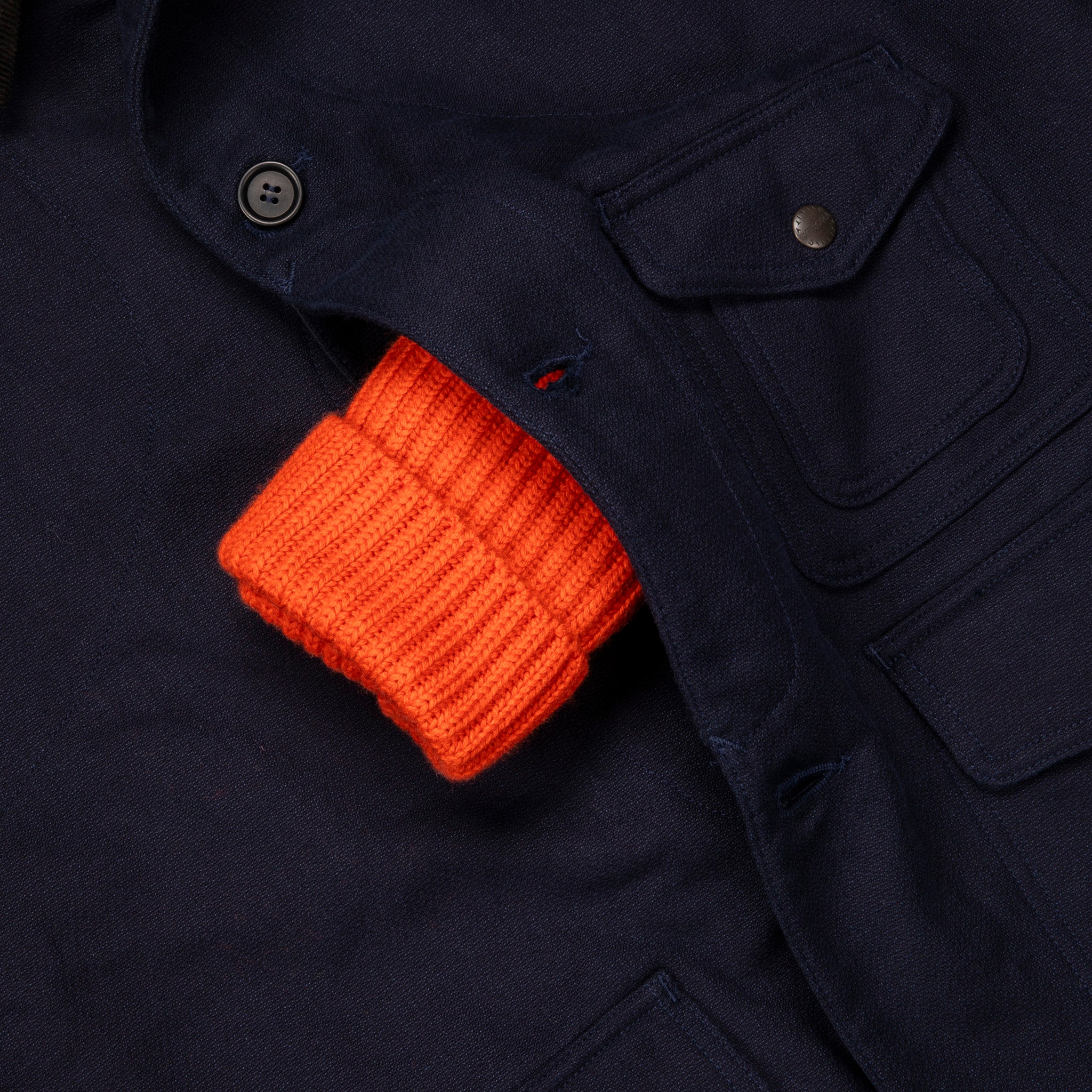 The Corona Utility CJ001 Game Jacket Hunting Dobby Cloth Navy