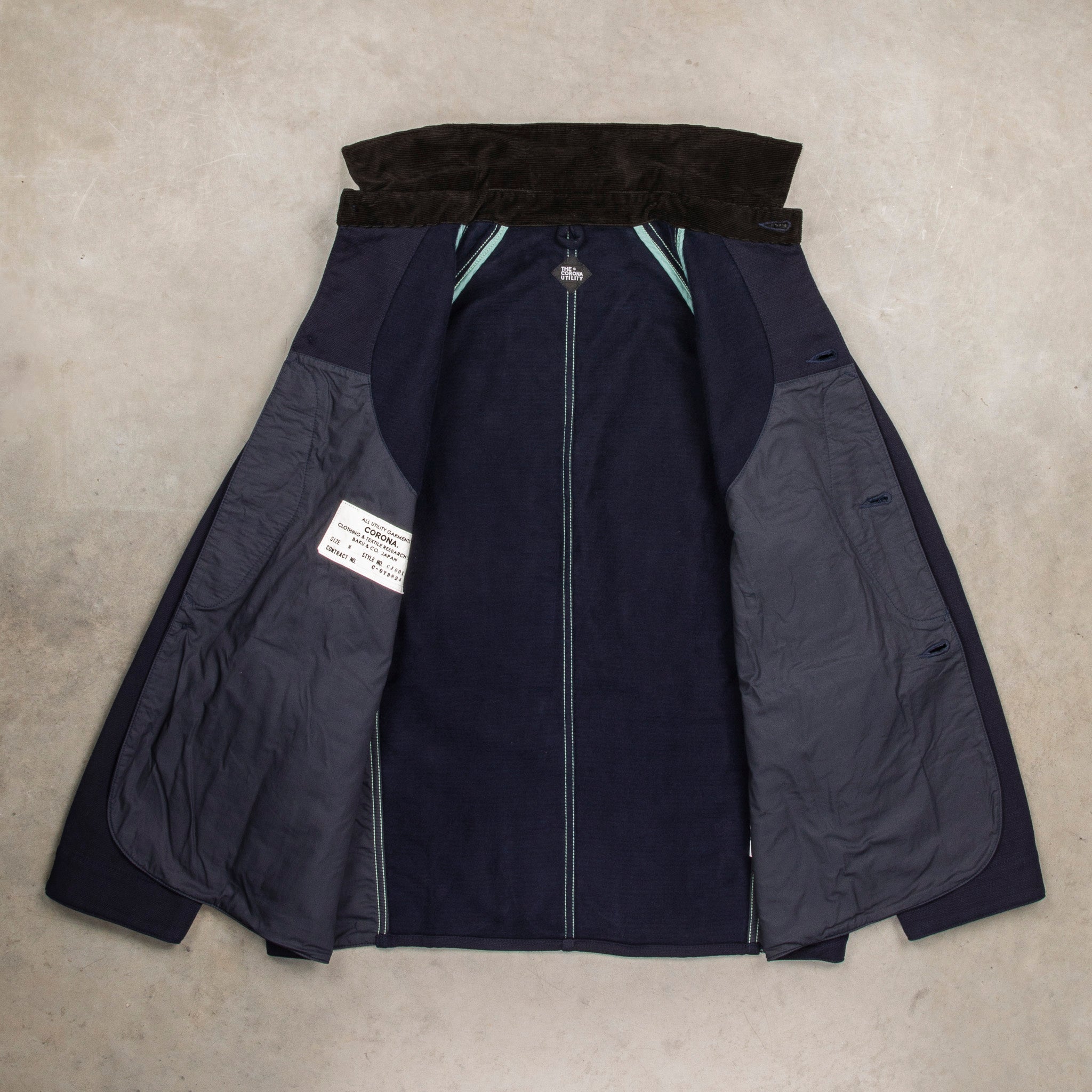 The Corona Utility CJ001 Game Jacket Hunting Dobby Cloth Navy