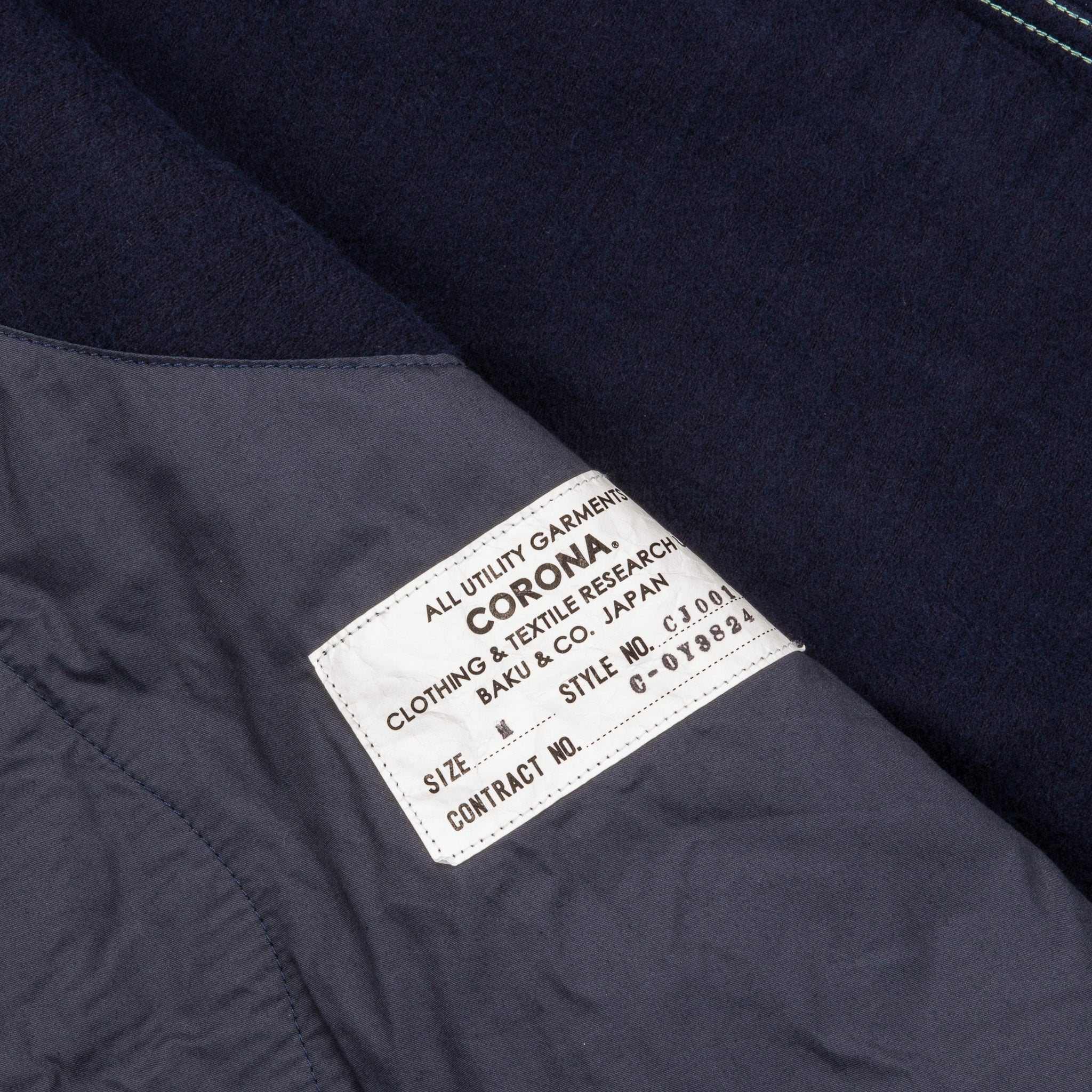 The Corona Utility CJ001 Game Jacket Hunting Dobby Cloth Navy