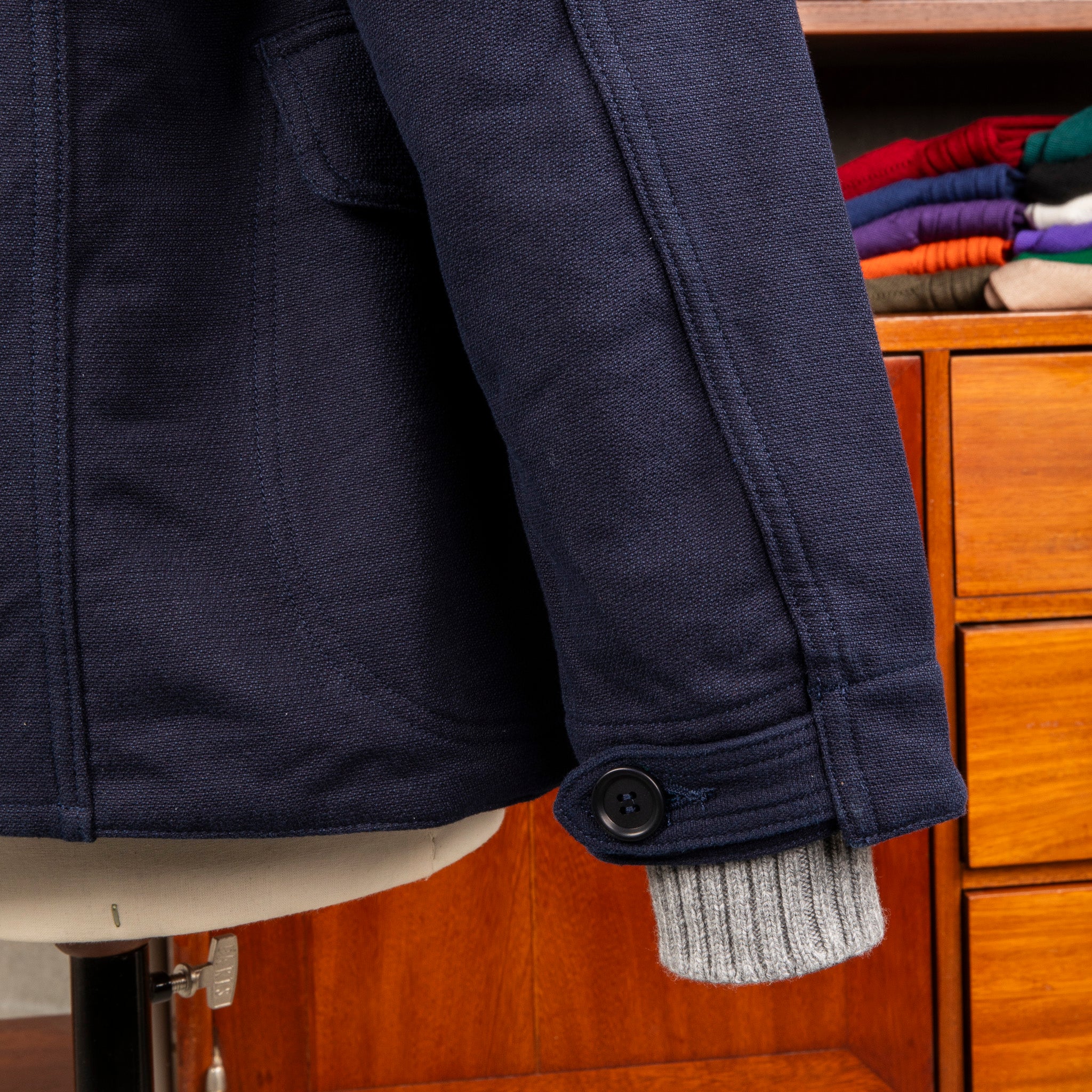 The Corona Utility CJ001 Game Jacket Hunting Dobby Cloth Navy