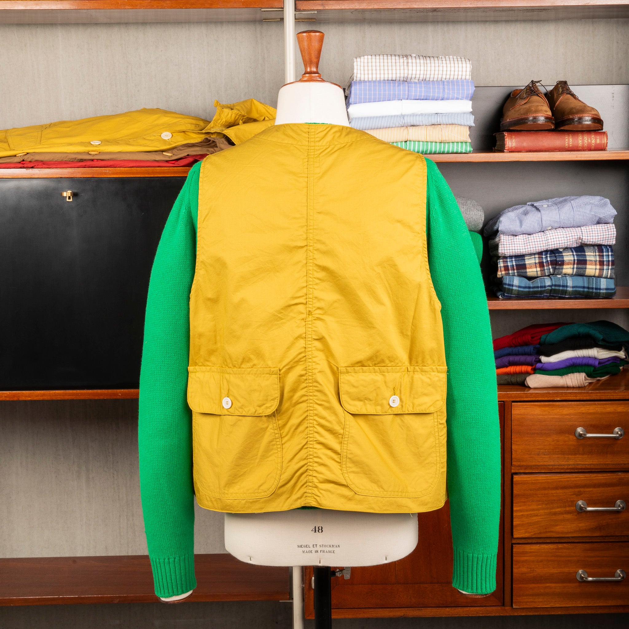 The Corona Utility CV001 Game Vest Cotton Light Twill Mustard