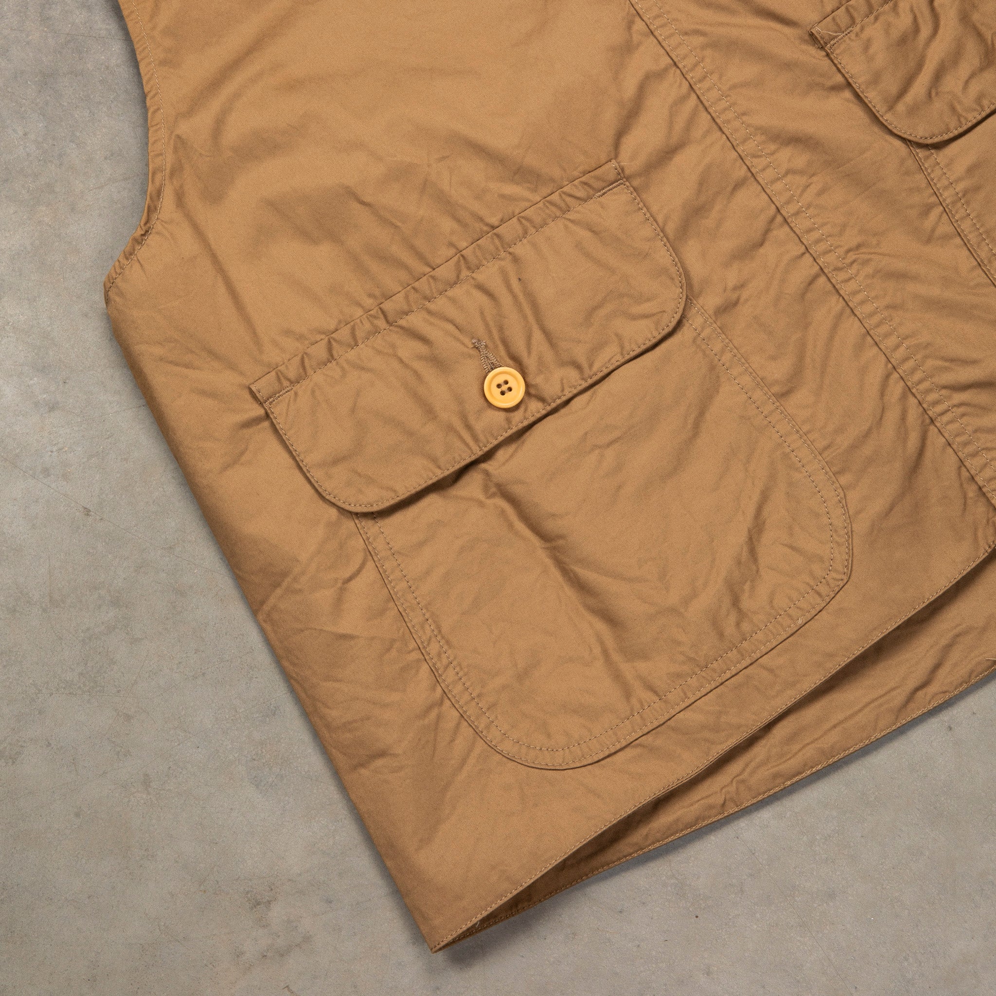 The Corona Utility CV001 Game Vest Cotton Light Twill Khaki