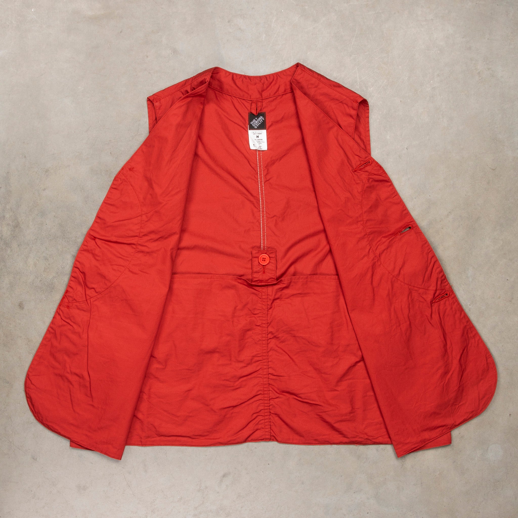 The Corona Utility CV001 Game Vest Cotton Light Twill Red