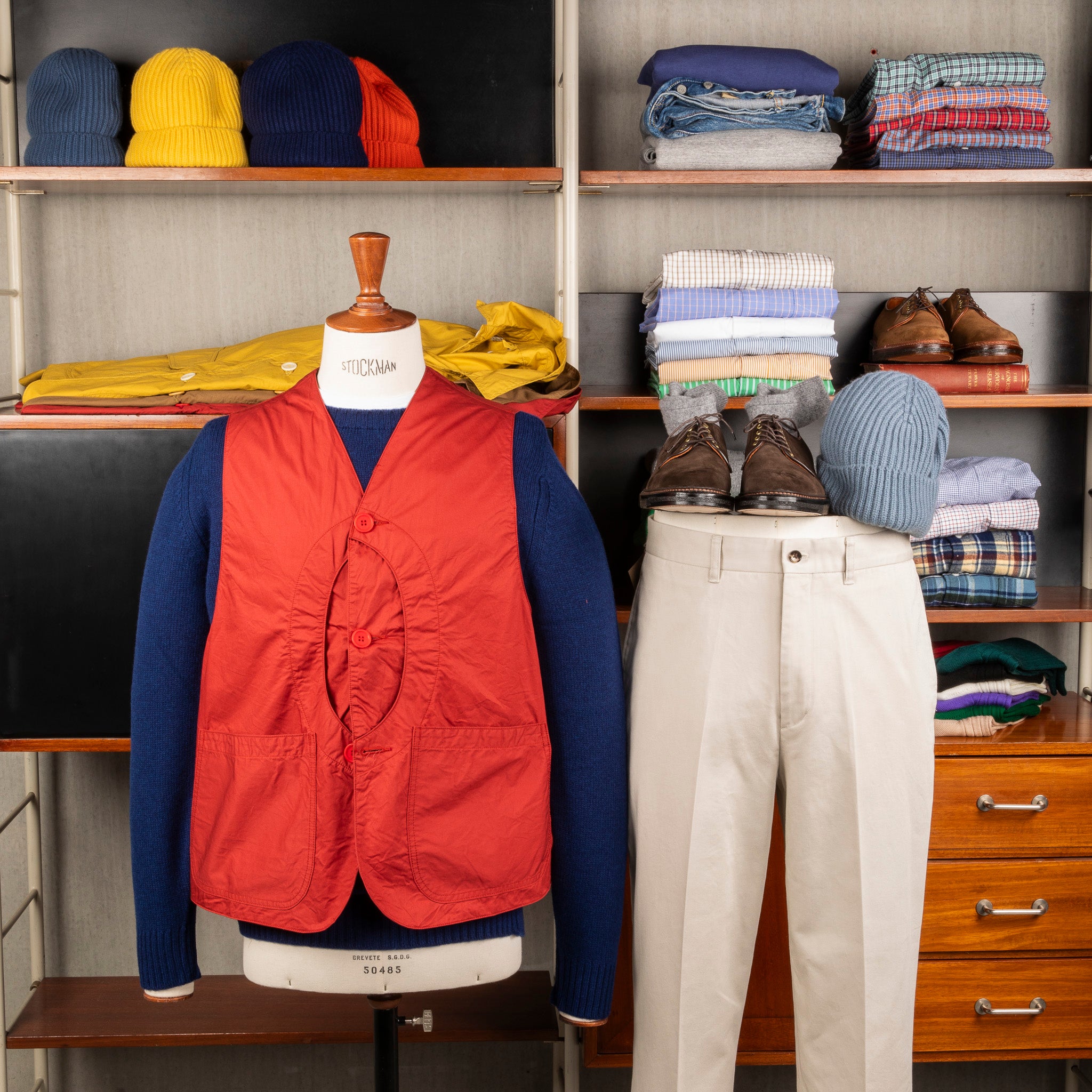 The Corona Utility CV001 Game Vest Cotton Light Twill Red