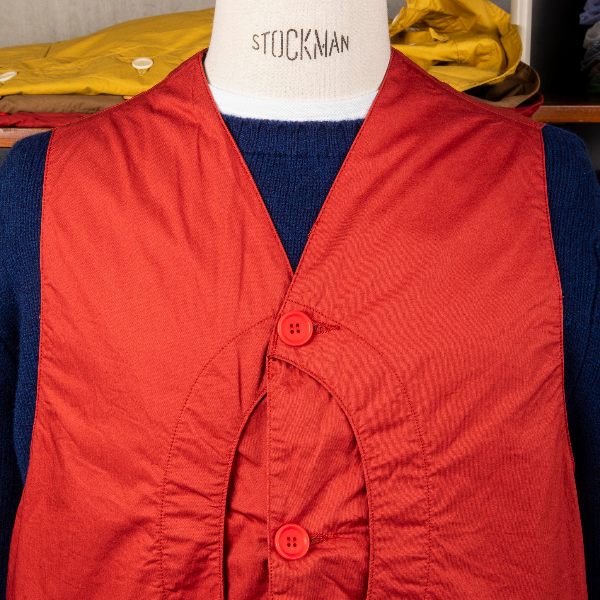 The Corona Utility CV001 Game Vest Cotton Light Twill Red – Frans