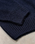 Drumohr Cashmere Garzato Crew Neck Blu Notte