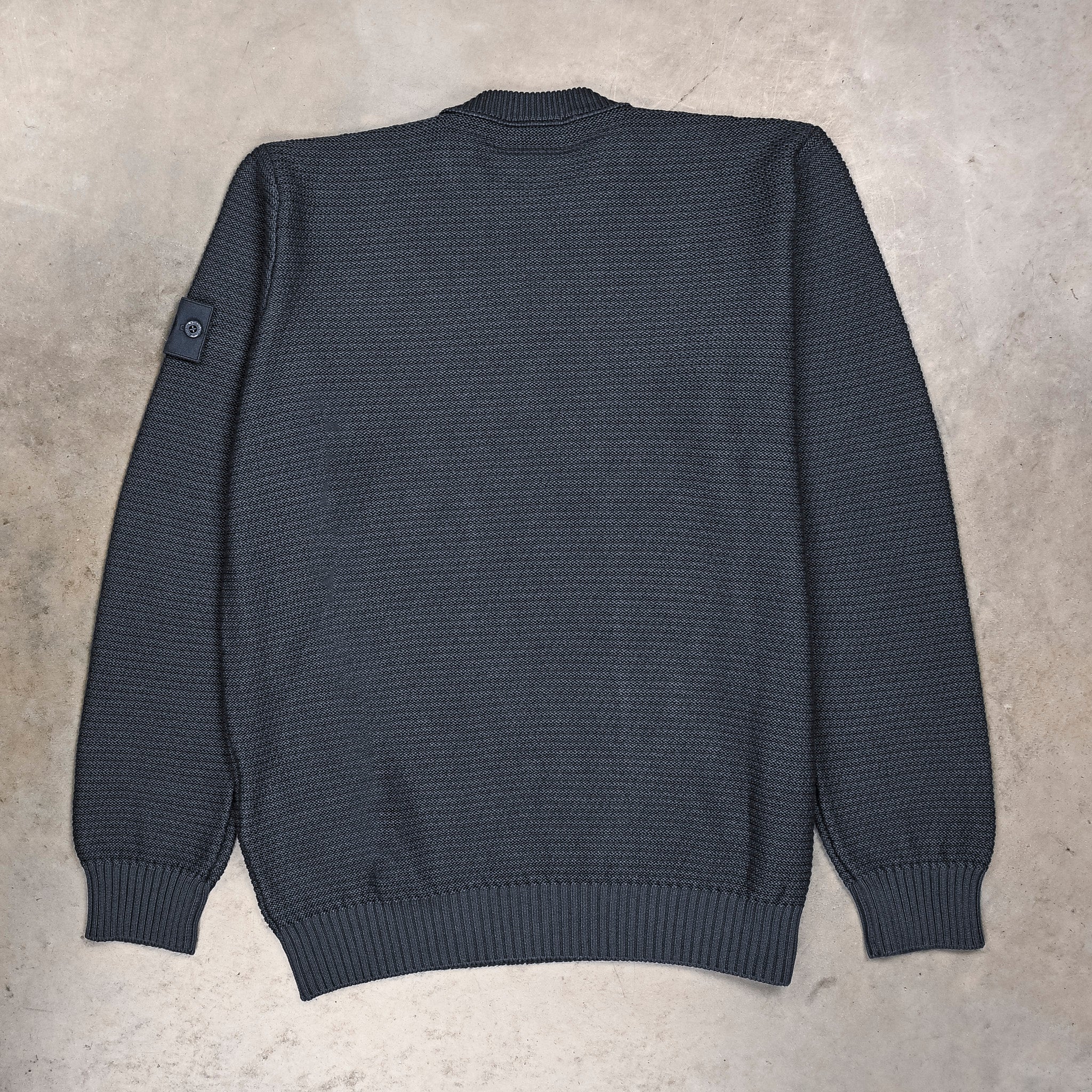 Stone Island Ghost Cotton-Cashmere Knit Crew Neck Slate Blue