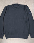 Stone Island Ghost Cotton-Cashmere Knit Crew Neck Slate Blue