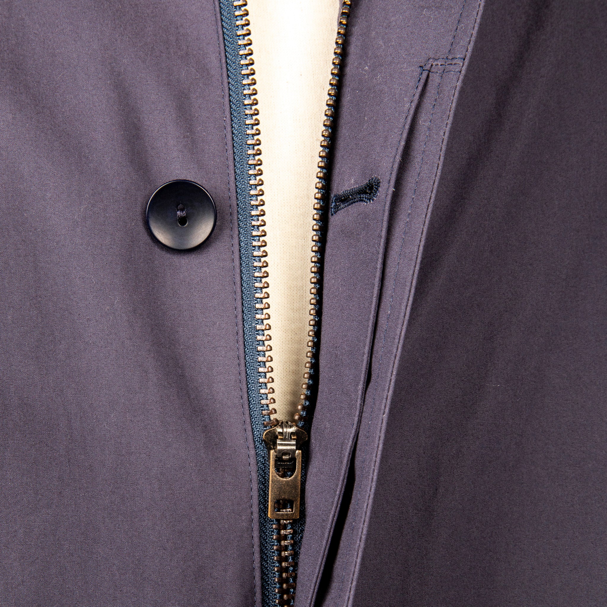 Cohérence Gianni Weather Resistant Light Cotton Jacket Slate Blue