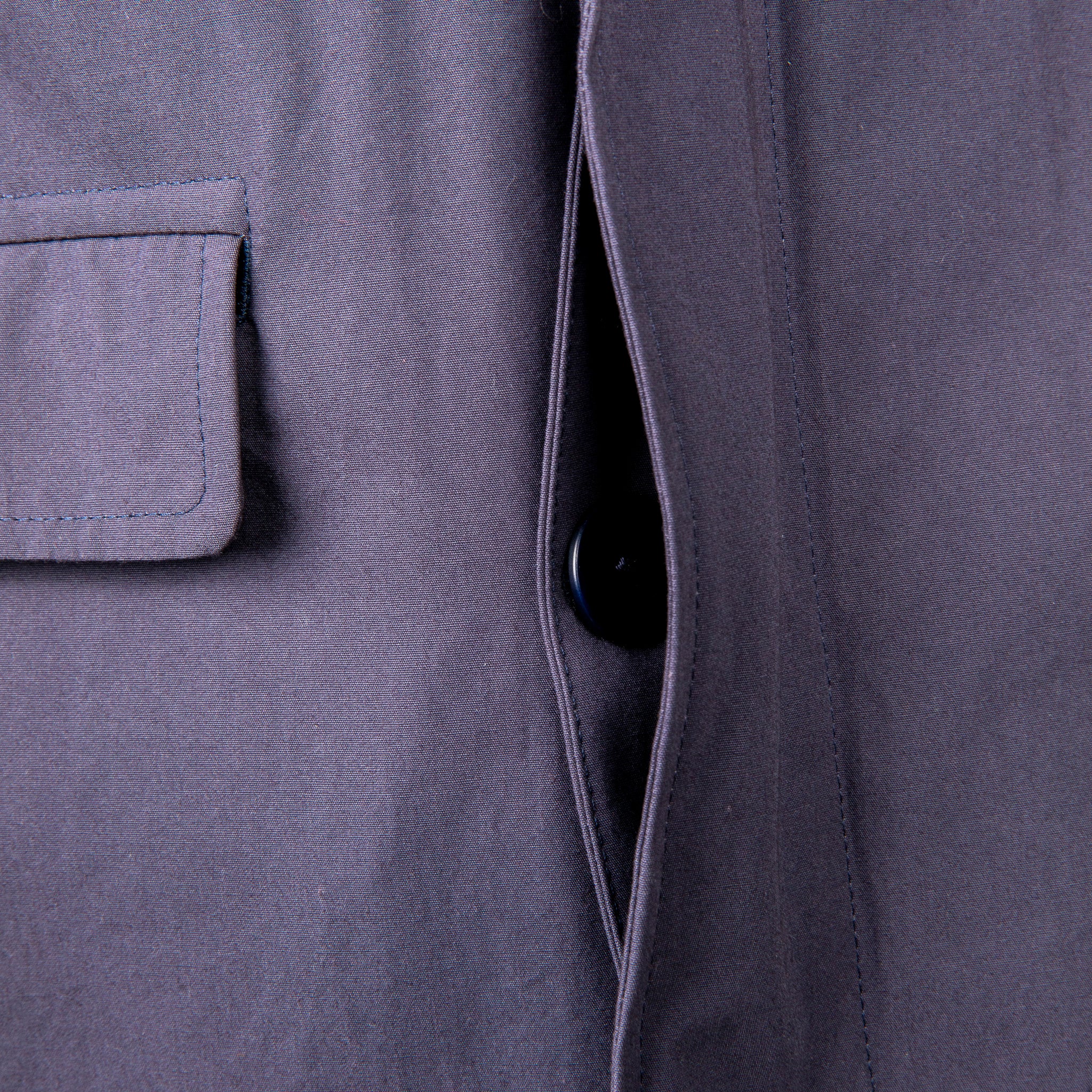 Cohérence Gianni Weather Resistant Light Cotton Jacket Slate Blue