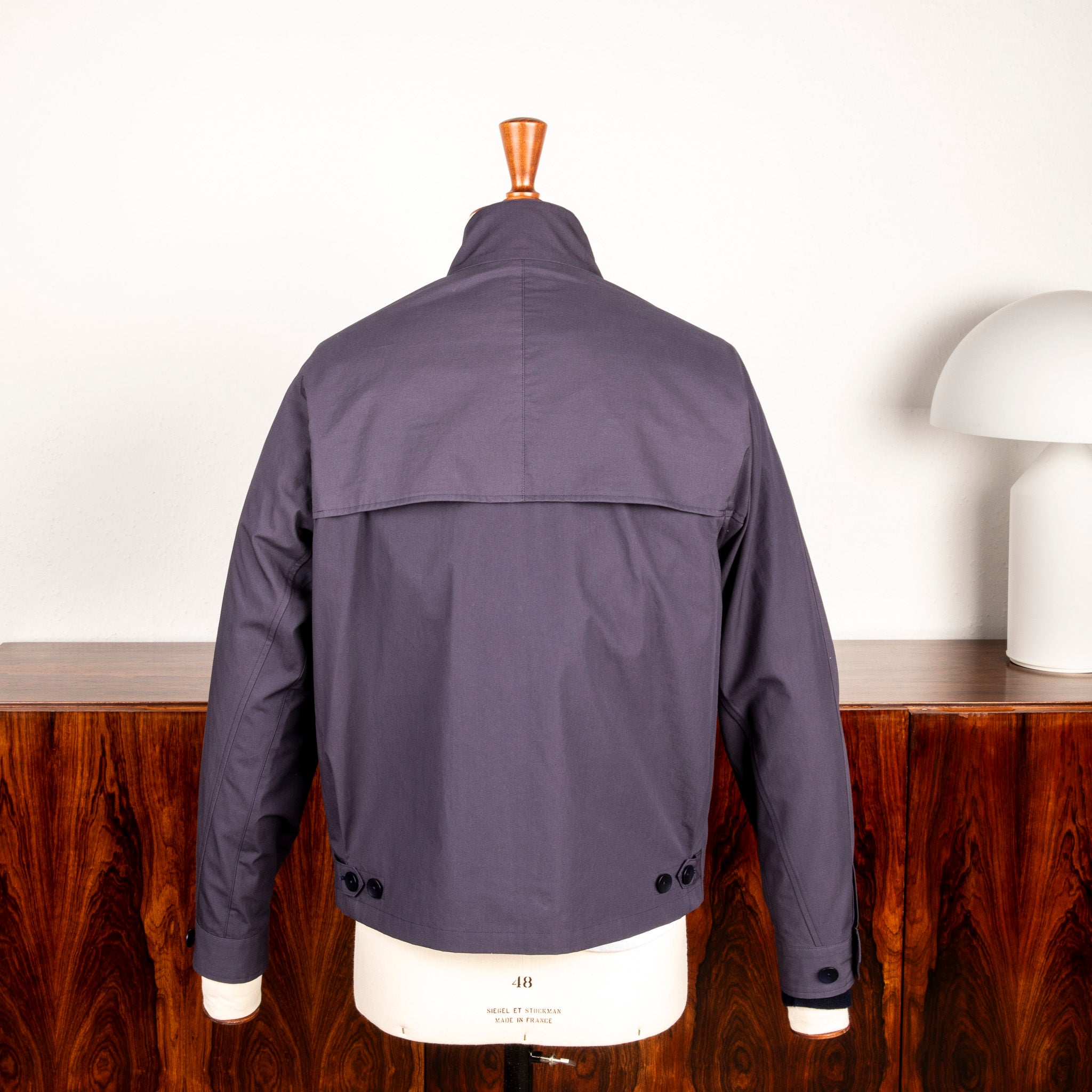 Cohérence Gianni Weather Resistant Light Cotton Jacket Slate Blue
