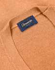 Drumohr Cashmere Gillet con Bottoni Sabbia