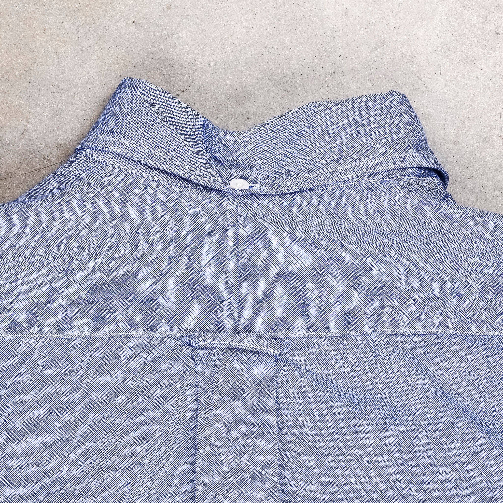 Gitman Vintage x Frans Boone 40/1 Irregular Yarn Oxford Dark Blue