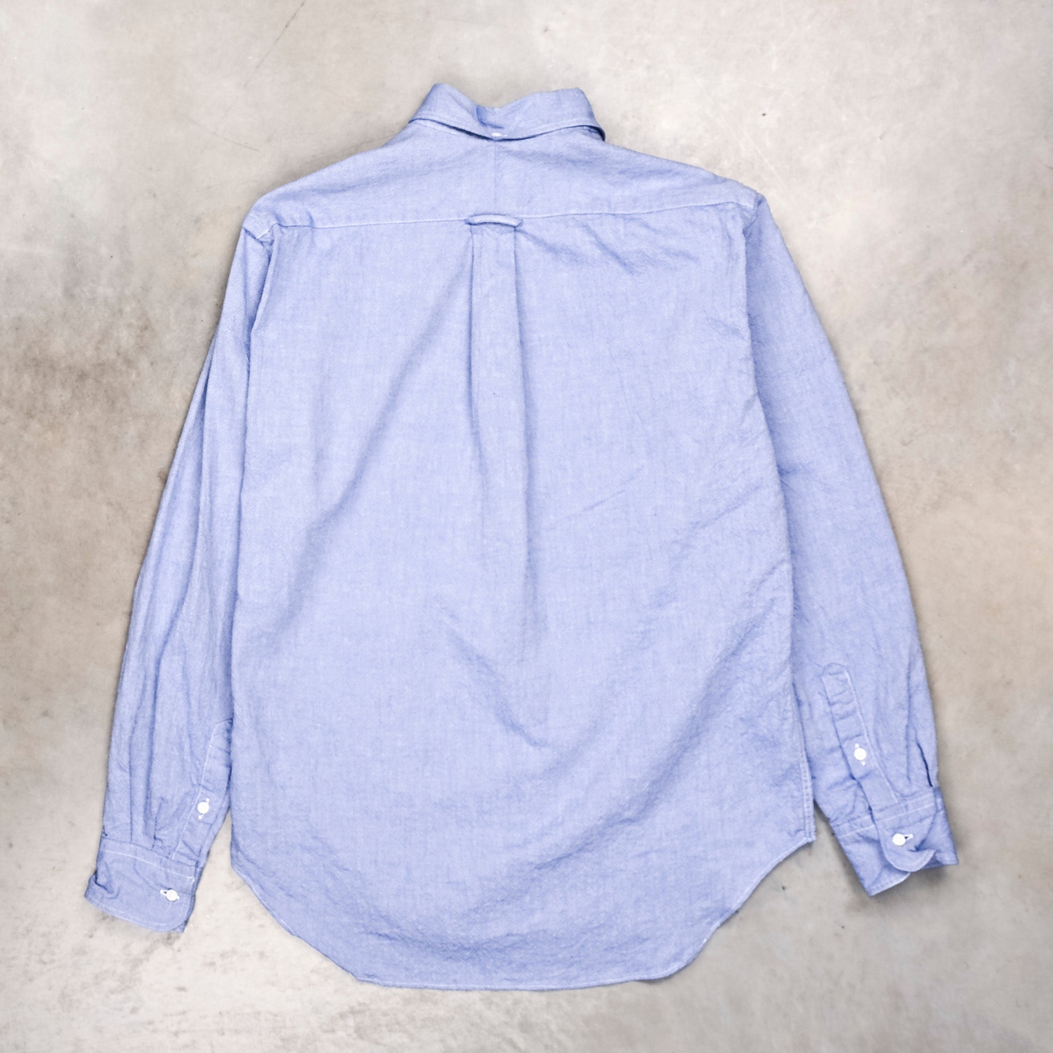 Gitman Vintage x Frans Boone 40/1 Irregular Yarn Oxford Dark Blue