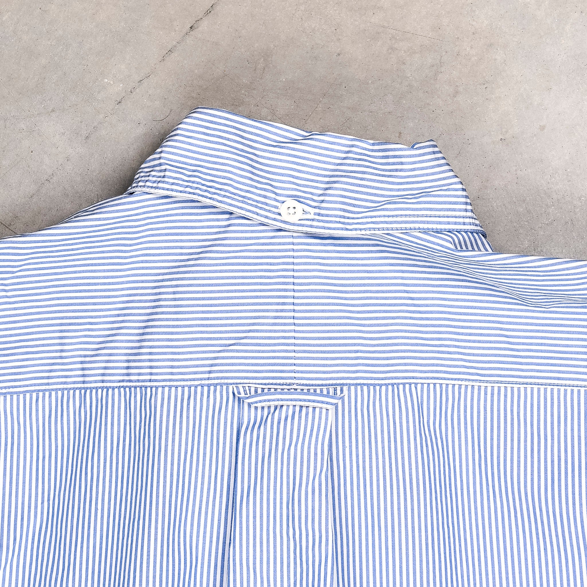 Gitman Vintage x Frans Boone Japanese Woven Stripe Light Blue