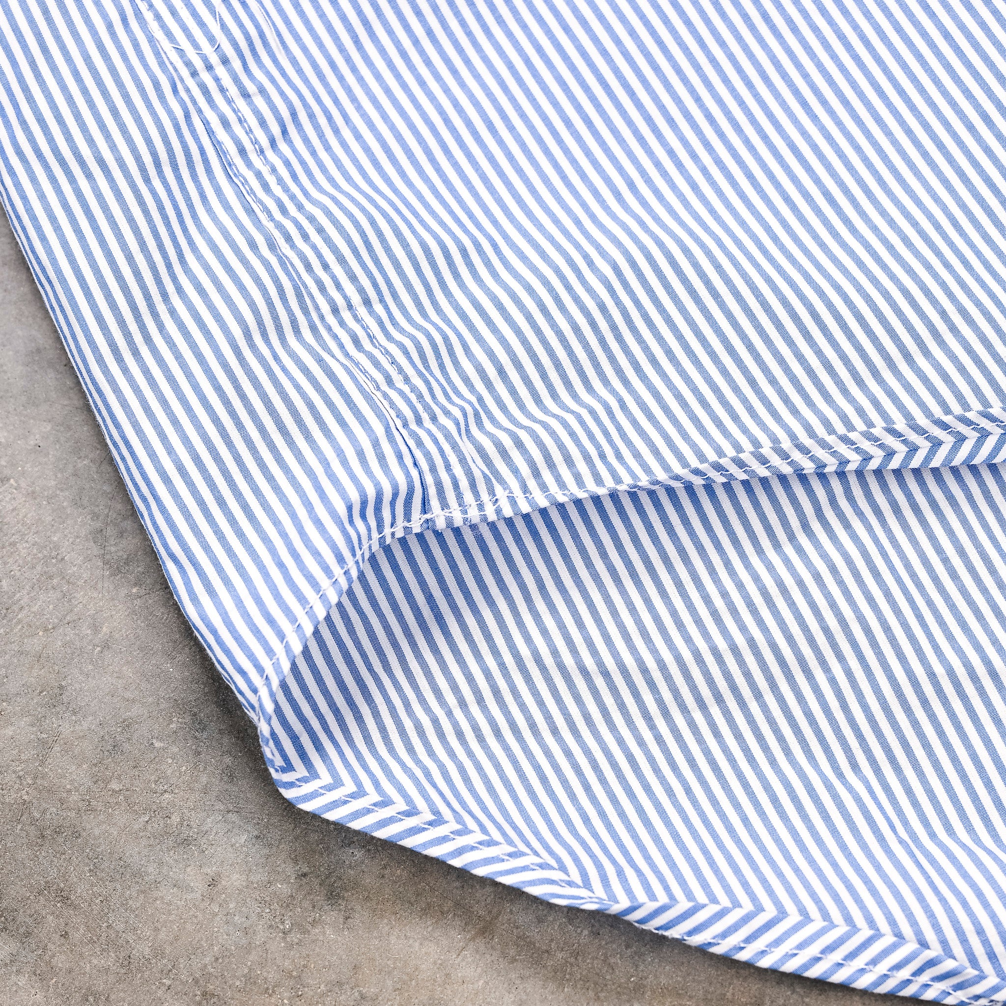 Gitman Vintage x Frans Boone Japanese Woven Stripe Light Blue