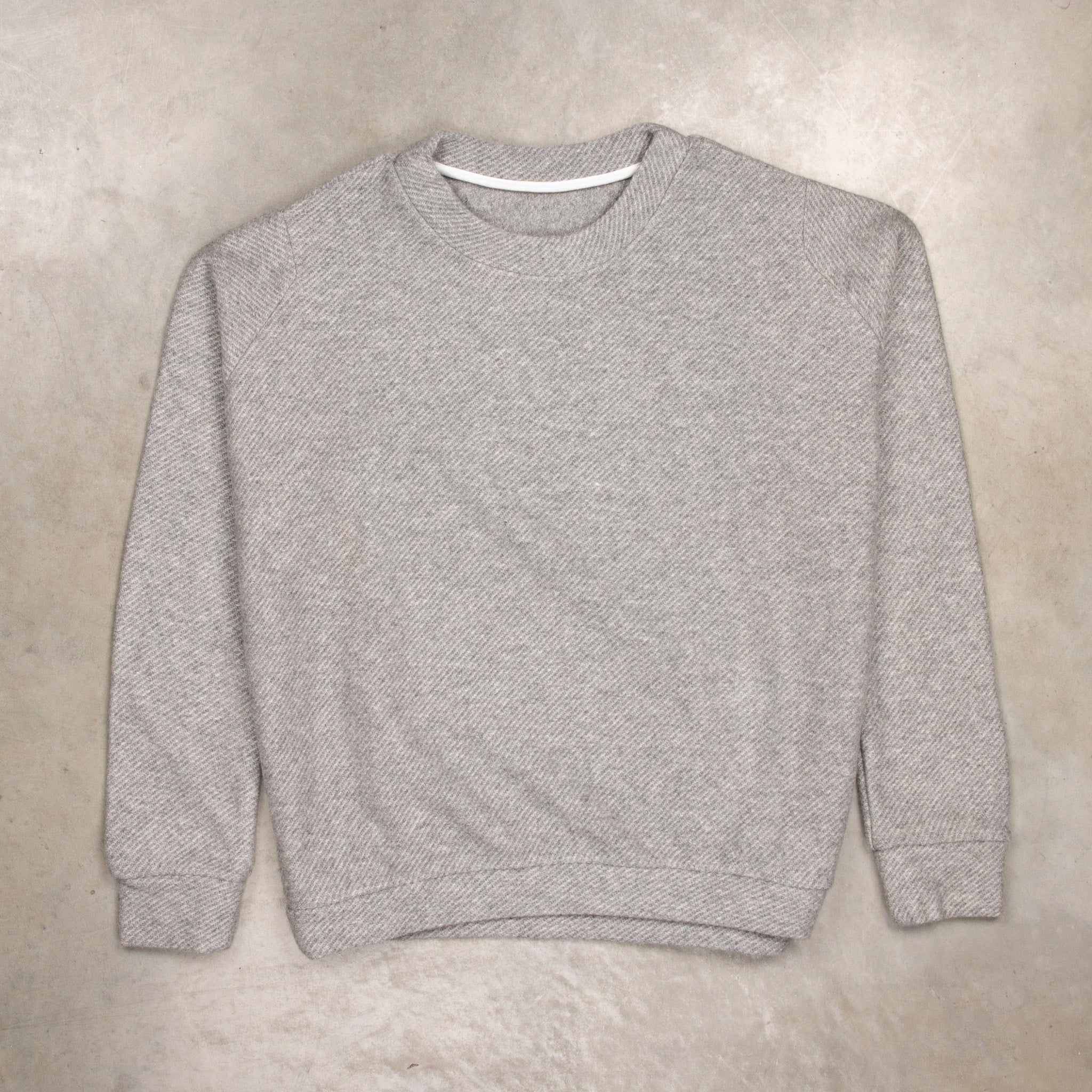 The Elder Statesman Herring Crew Light Grey