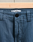 Stone Island Cotton Herringbone Trousers Slate Blue