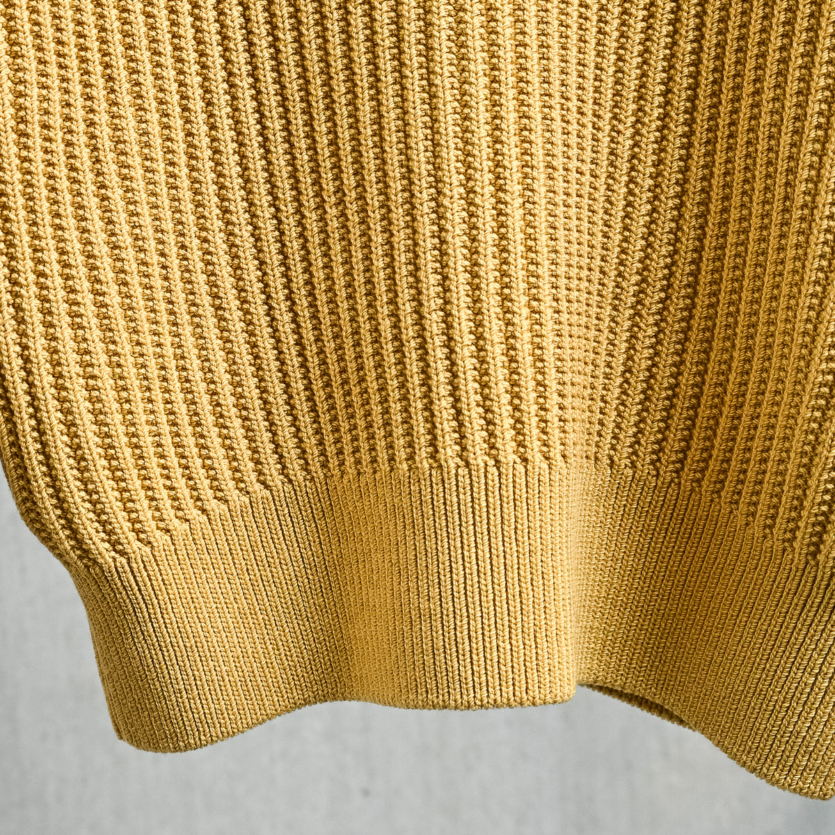 Olde H &amp; Daughter Twist Wool Half Zip Straw