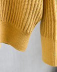 Olde H & Daughter Twist Wool Half Zip Straw
