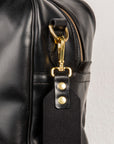 Croots Bridle Leather Holdall Black - Medium