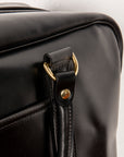 Croots Bridle Leather Holdall Black - Medium