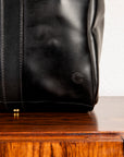 Croots Bridle Leather Holdall Black - Medium