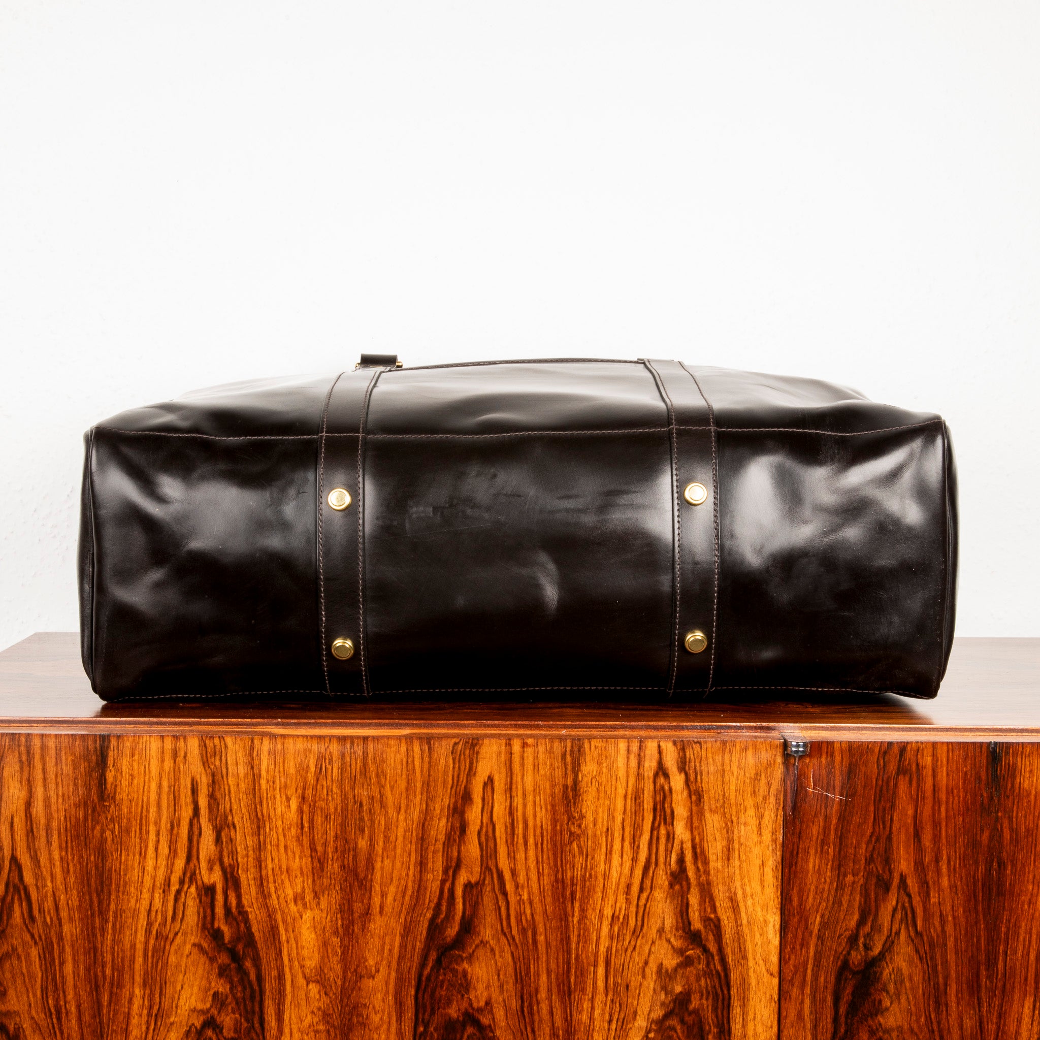 Croots Bridle Leather Holdall Dark Havana - Large