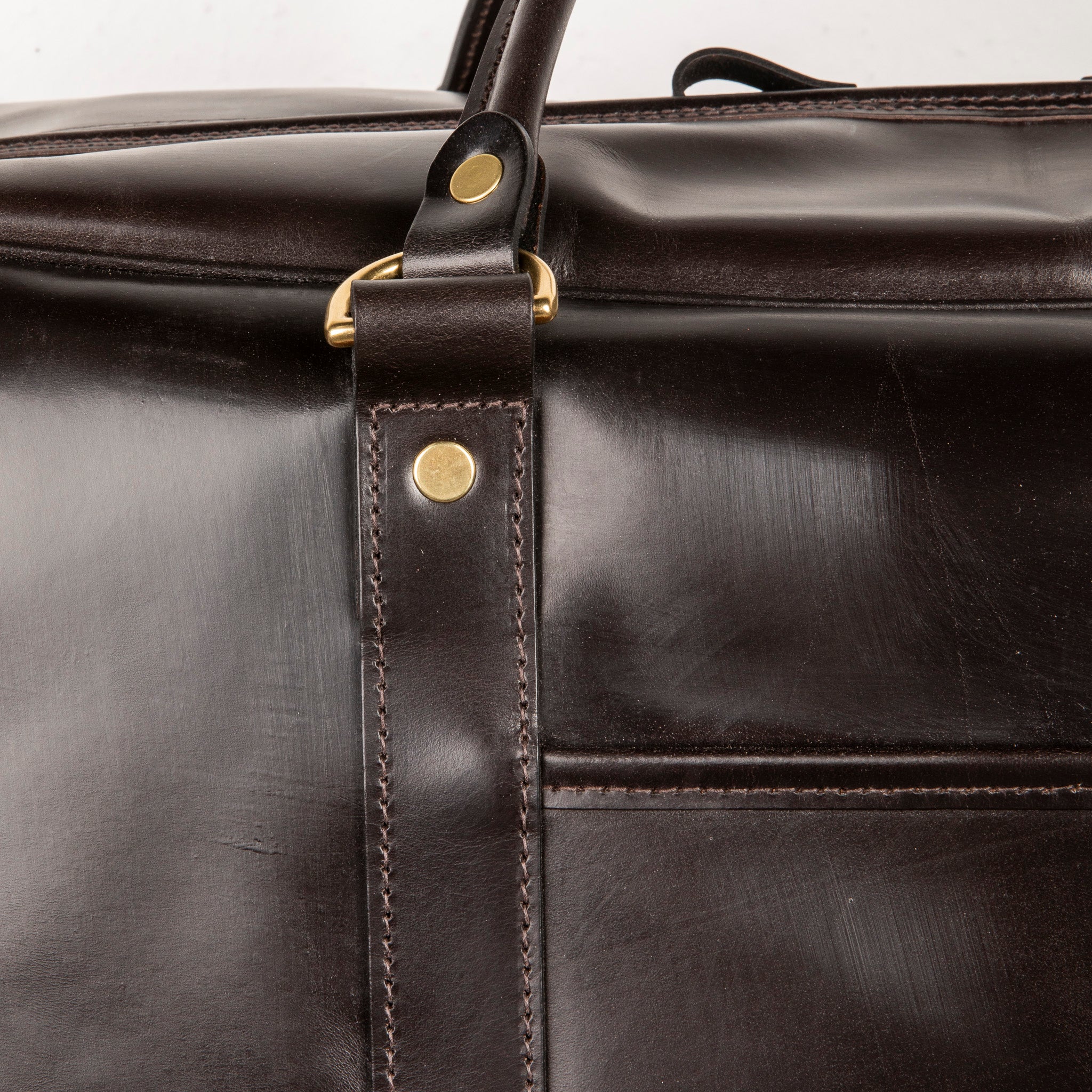 Croots Bridle Leather Holdall Dark Havana - Large