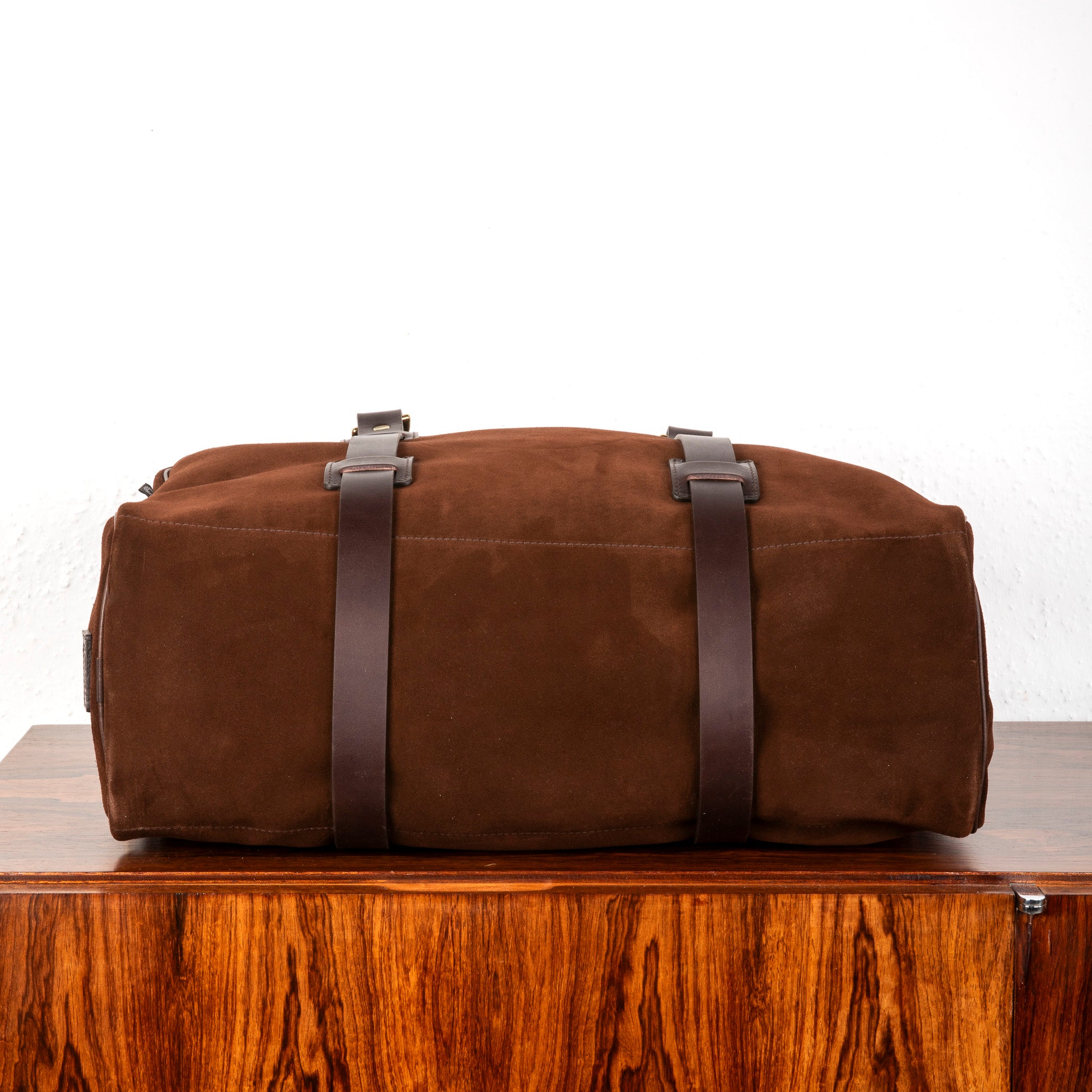 Croots Suede Holdall Medium Brown