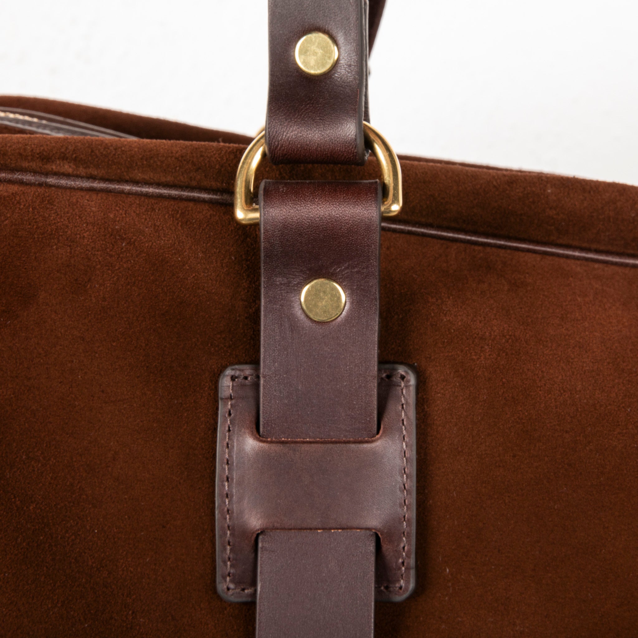 Croots Suede Holdall Medium Brown