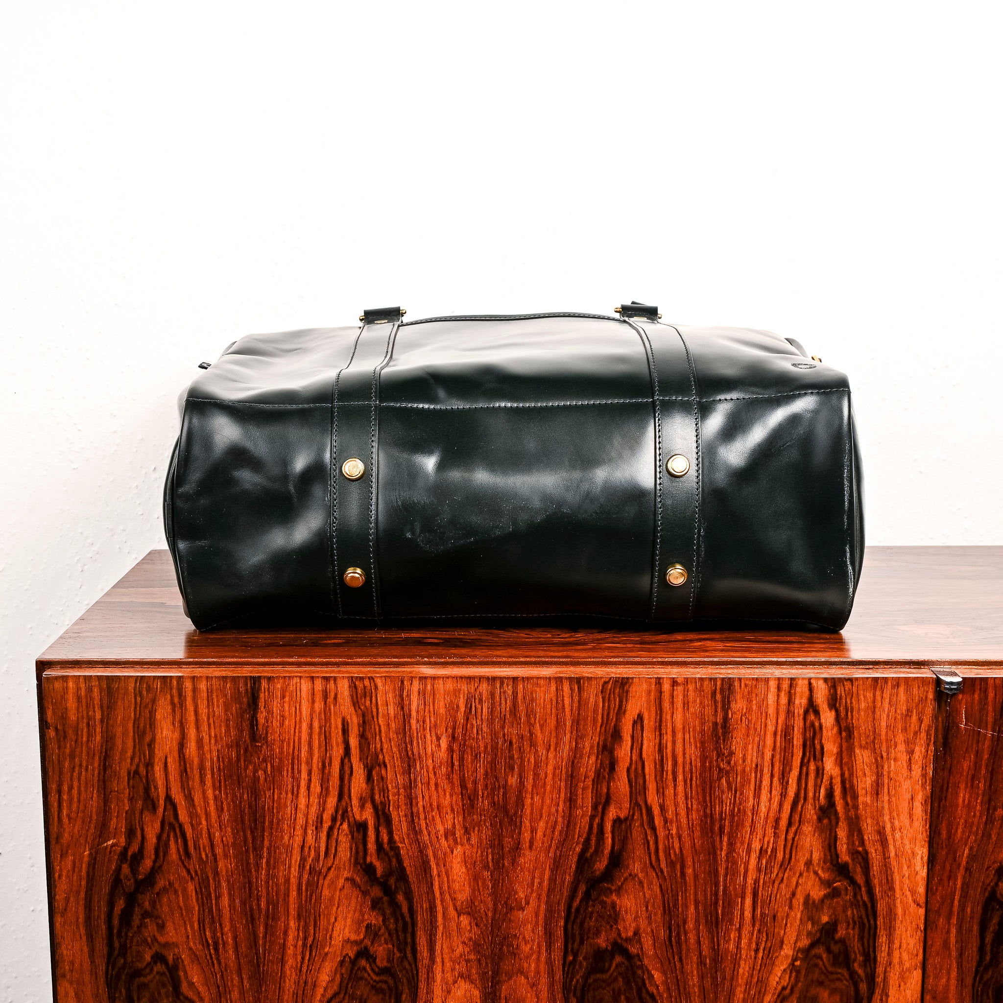 Croots Bridle Leather Holdall Racing Green - Large