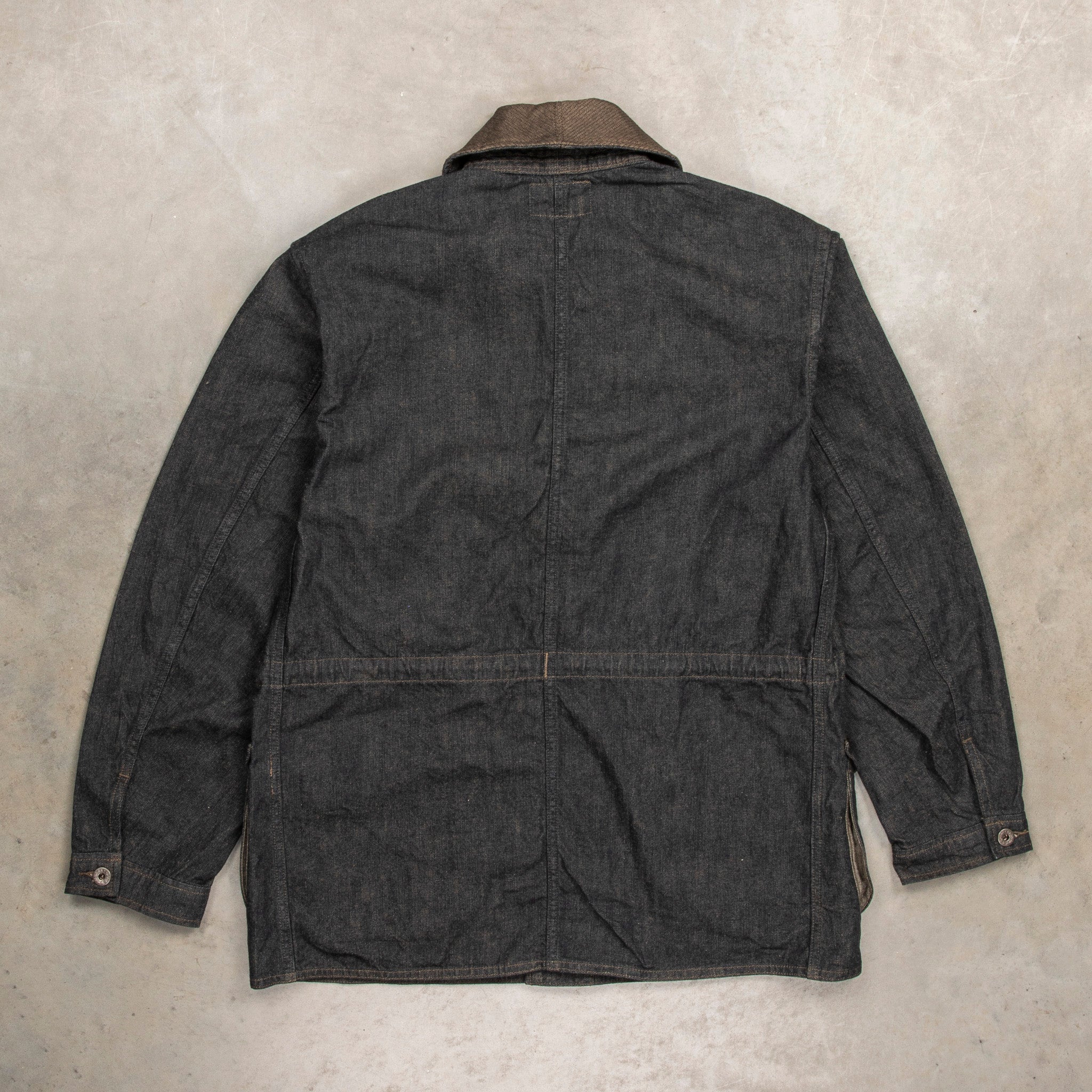 RRL Hugo Indigo Cotton-Linen Denim Field Coat