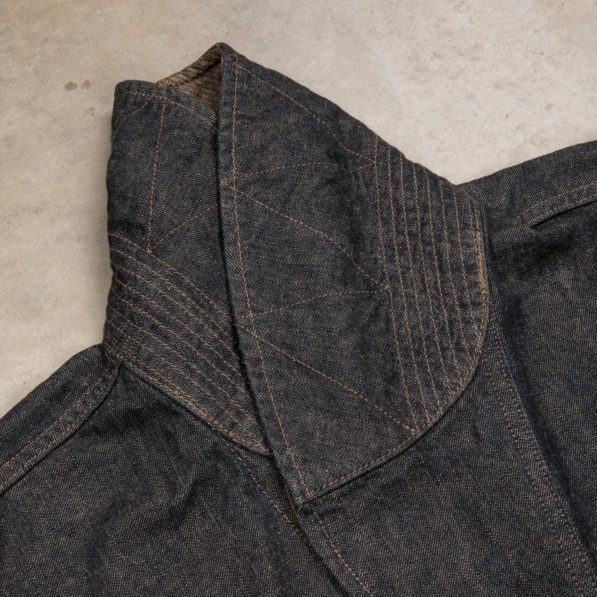 RRL Hugo Indigo Cotton-Linen Denim Field Coat