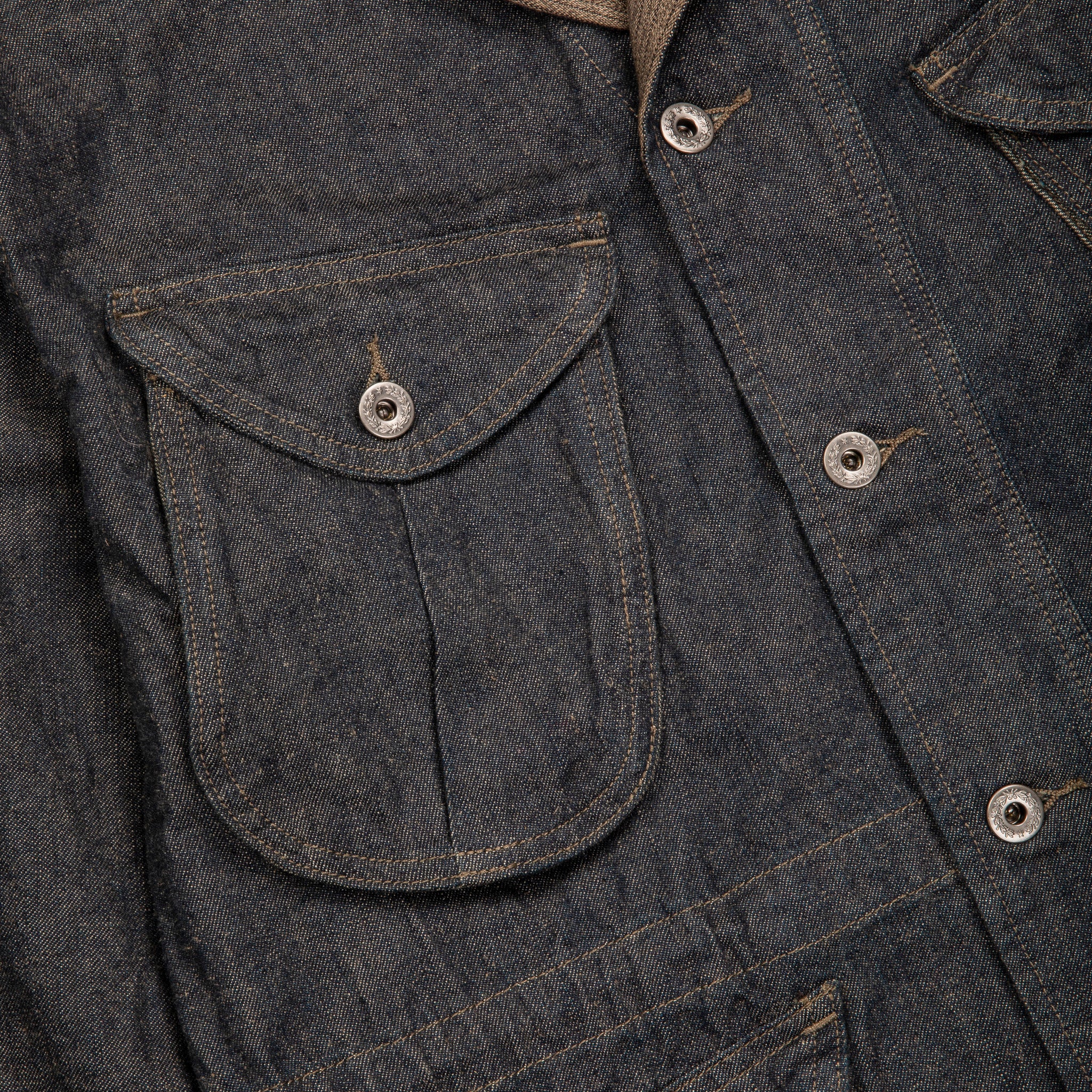 RRL Hugo Indigo Cotton-Linen Denim Field Coat