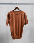 Olde Homesteader Interlock Crew Neck Short Sleeve French Brown