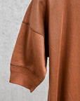 Olde Homesteader Interlock Crew Neck Short Sleeve French Brown