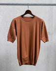 Olde Homesteader Interlock Crew Neck Short Sleeve French Brown